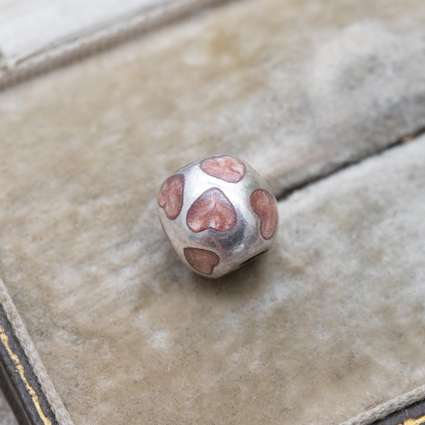Pandora Sterling Silver Pink Iridescent Love Heart Charm Pendant - Designer Gift for Charm Bracelet