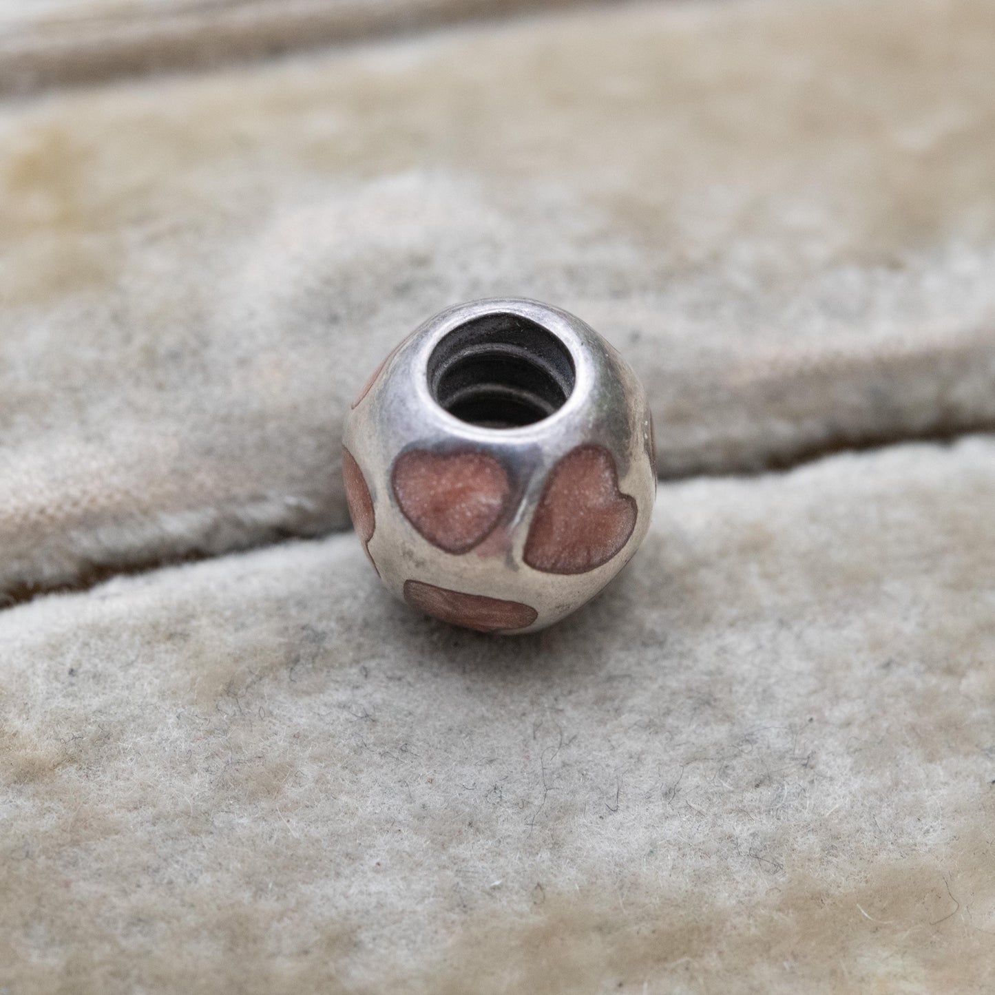 Pandora Sterling Silver Pink Iridescent Love Heart Charm Pendant - Designer Gift for Charm Bracelet