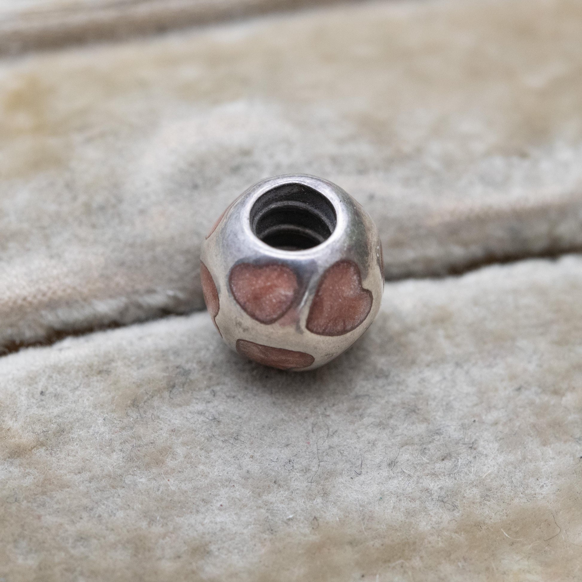 Pandora Sterling Silver Pink Iridescent Love Heart Charm Pendant - Designer Gift for Charm Bracelet