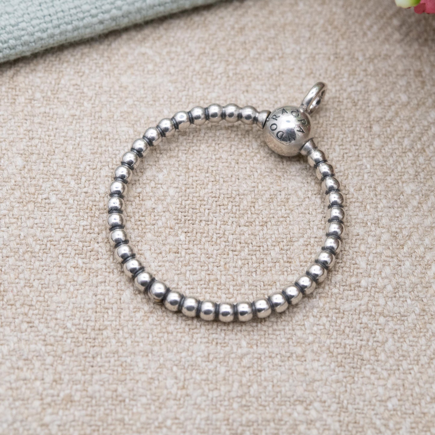 Pandora Sterling Silver Hoop Pendant Charm Carrier - Unisex Designer Gift for Necklace Chain