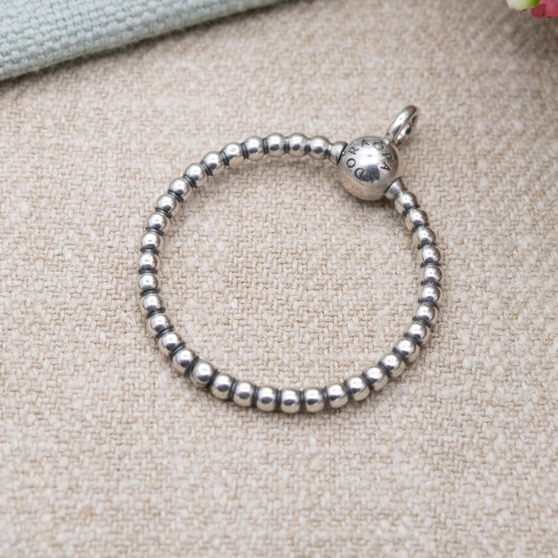 Pandora Sterling Silver Hoop Pendant Charm Carrier - Unisex Designer Gift for Necklace Chain