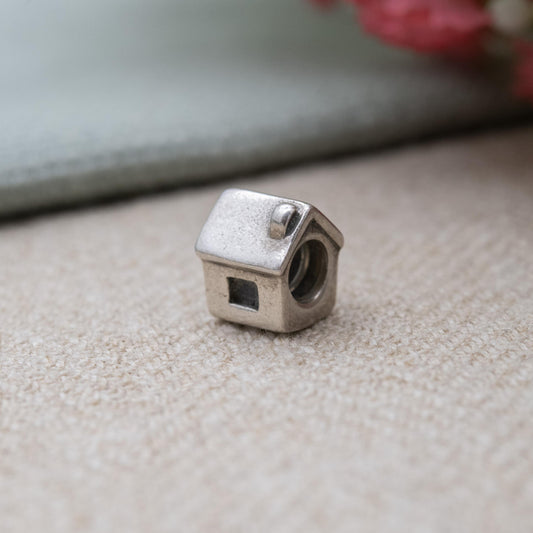 Pandora Sterling Silver House Charm Pendant - Designer Gift for Charm Bracelet
