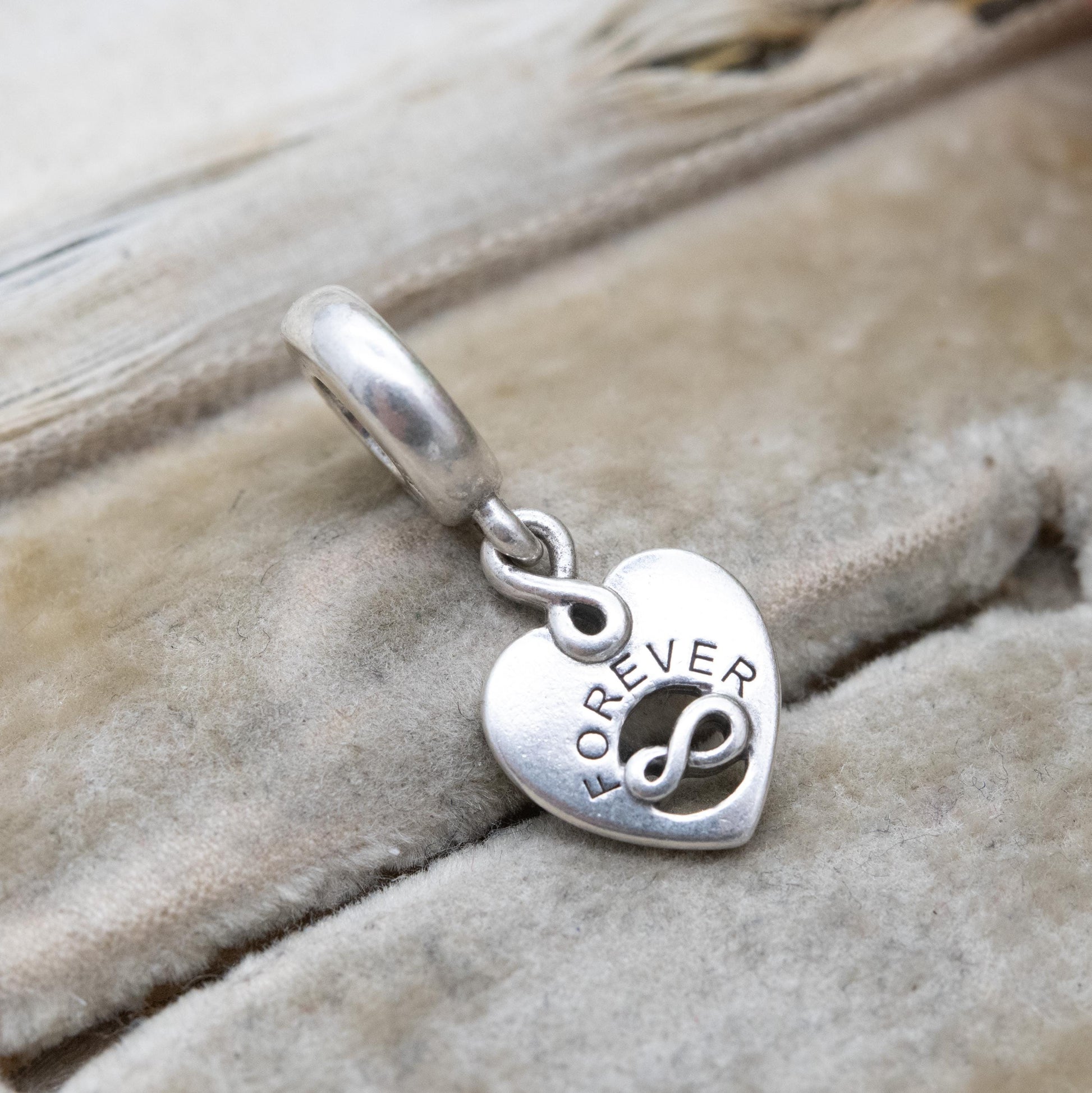 Pandora Sterling Silver Friends Forever Infinity Heart Charm Pendant - Love Heart | Designer Gift for Charm Bracelet