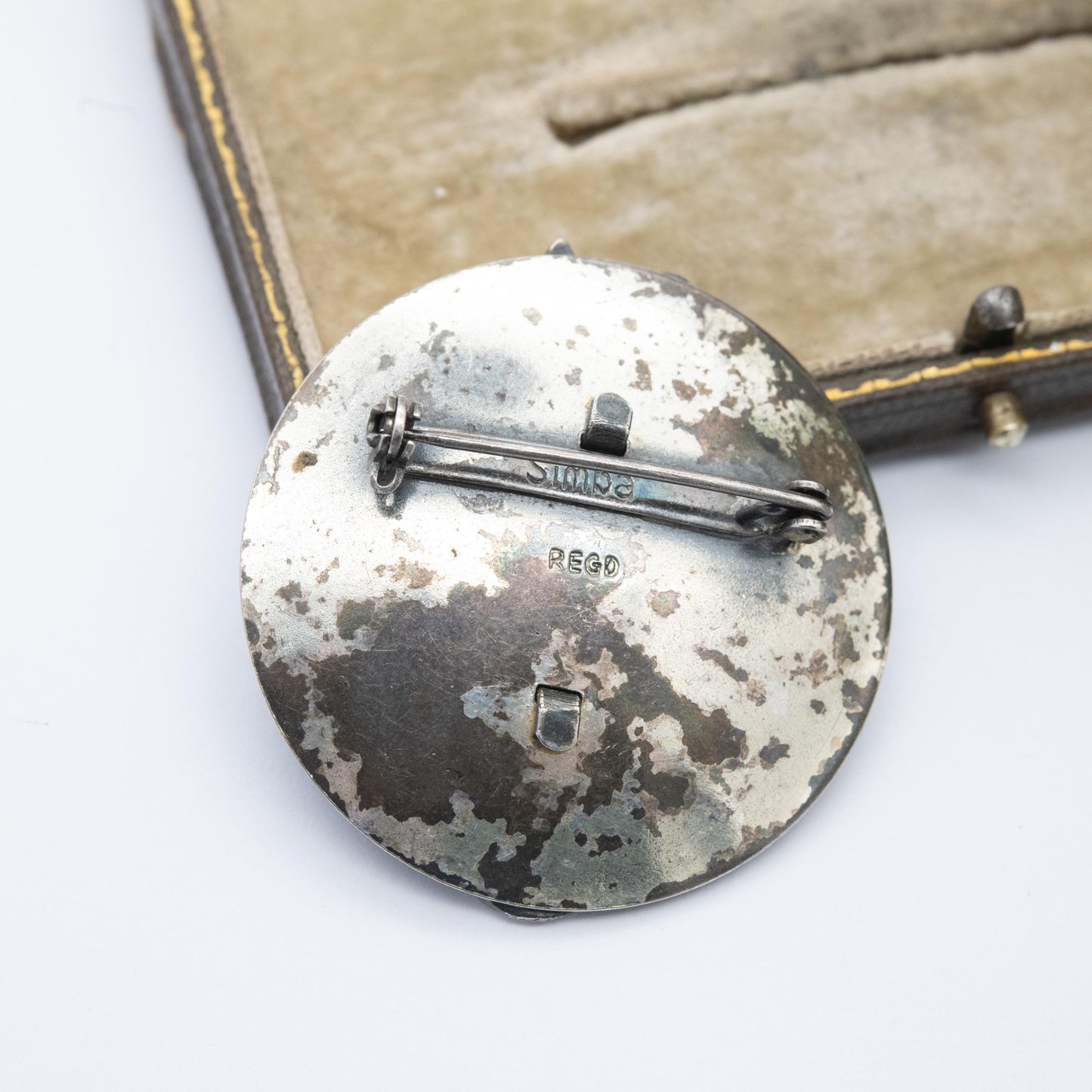 Vintage Simba African Warrior Brooch - Large African Designer Jewellery