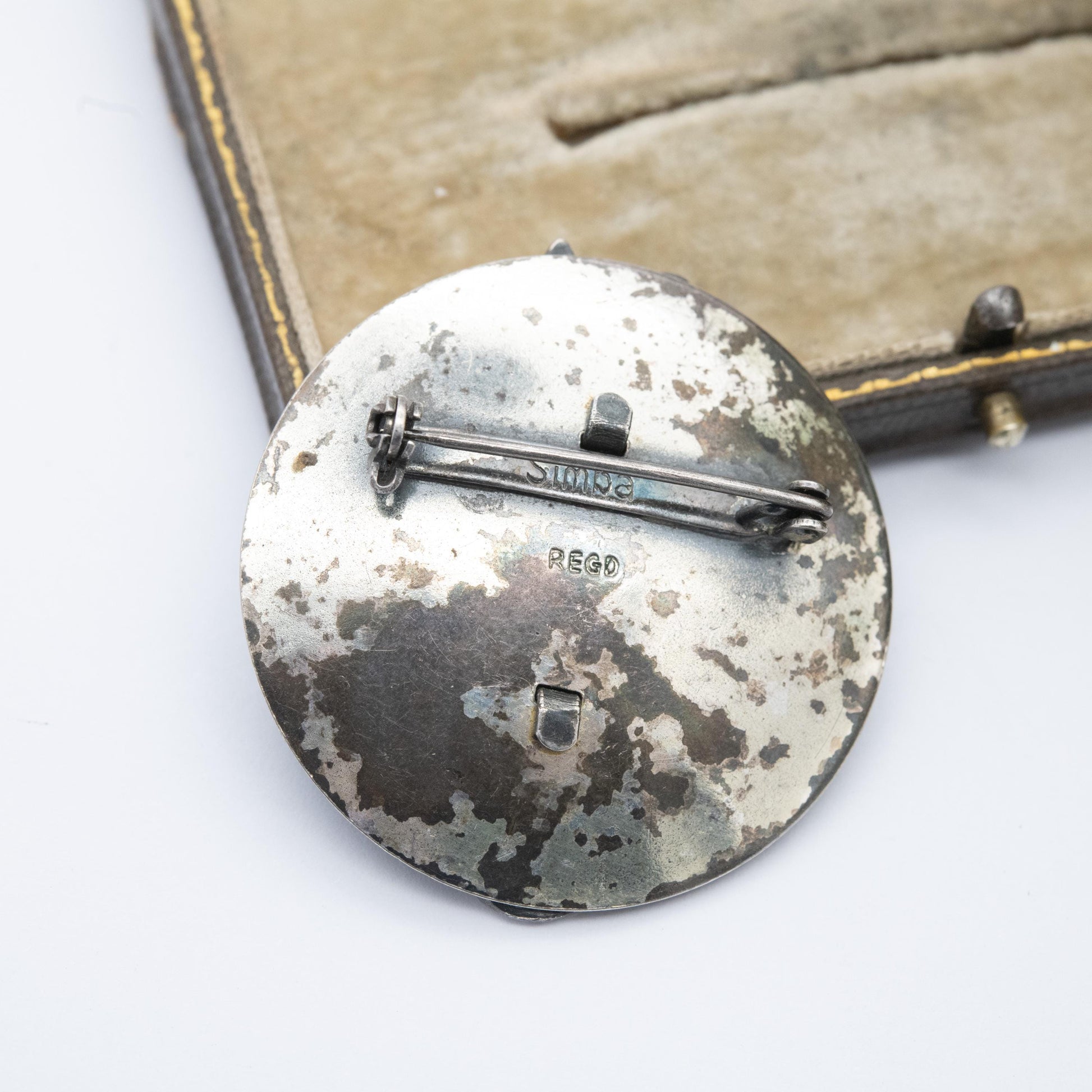 Vintage Simba African Warrior Brooch - Large African Designer Jewellery