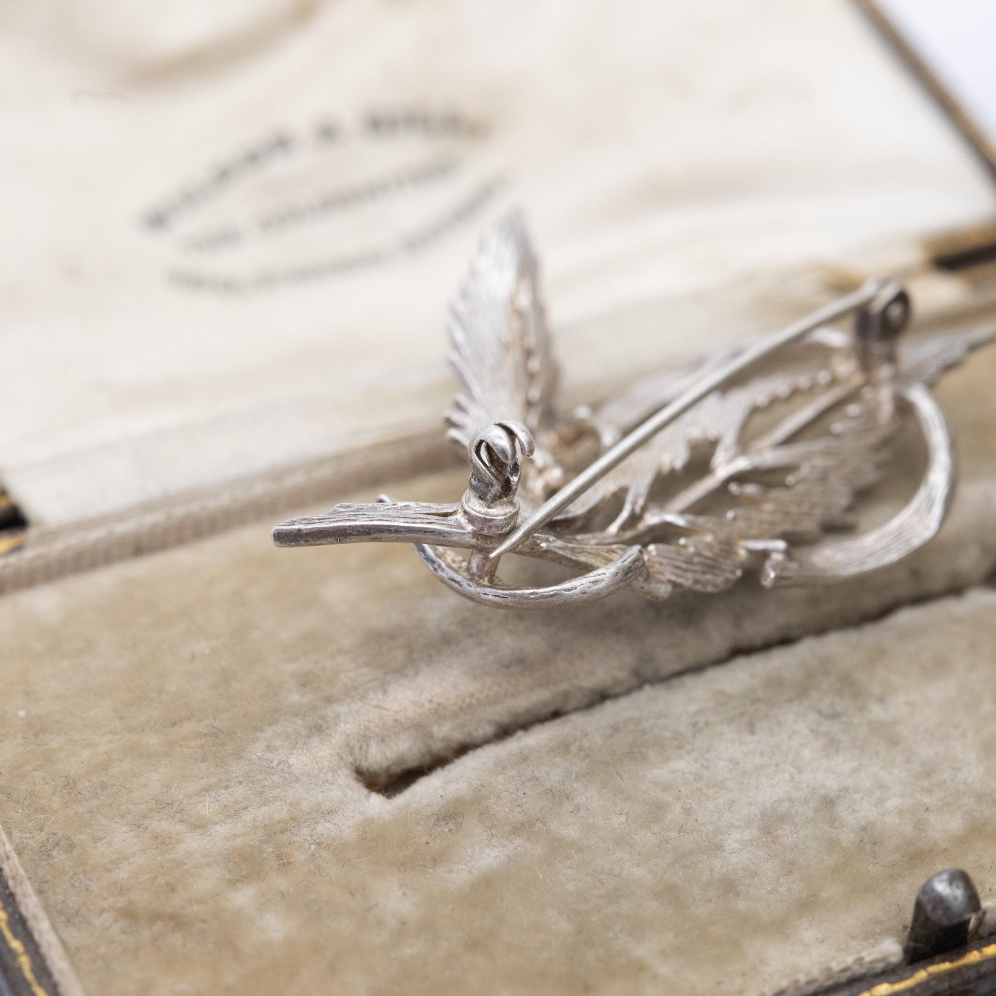 Vintage Sterling Silver Leaf Brooch - Mid-Century Floral Jewellery | Gift for Nature Lover