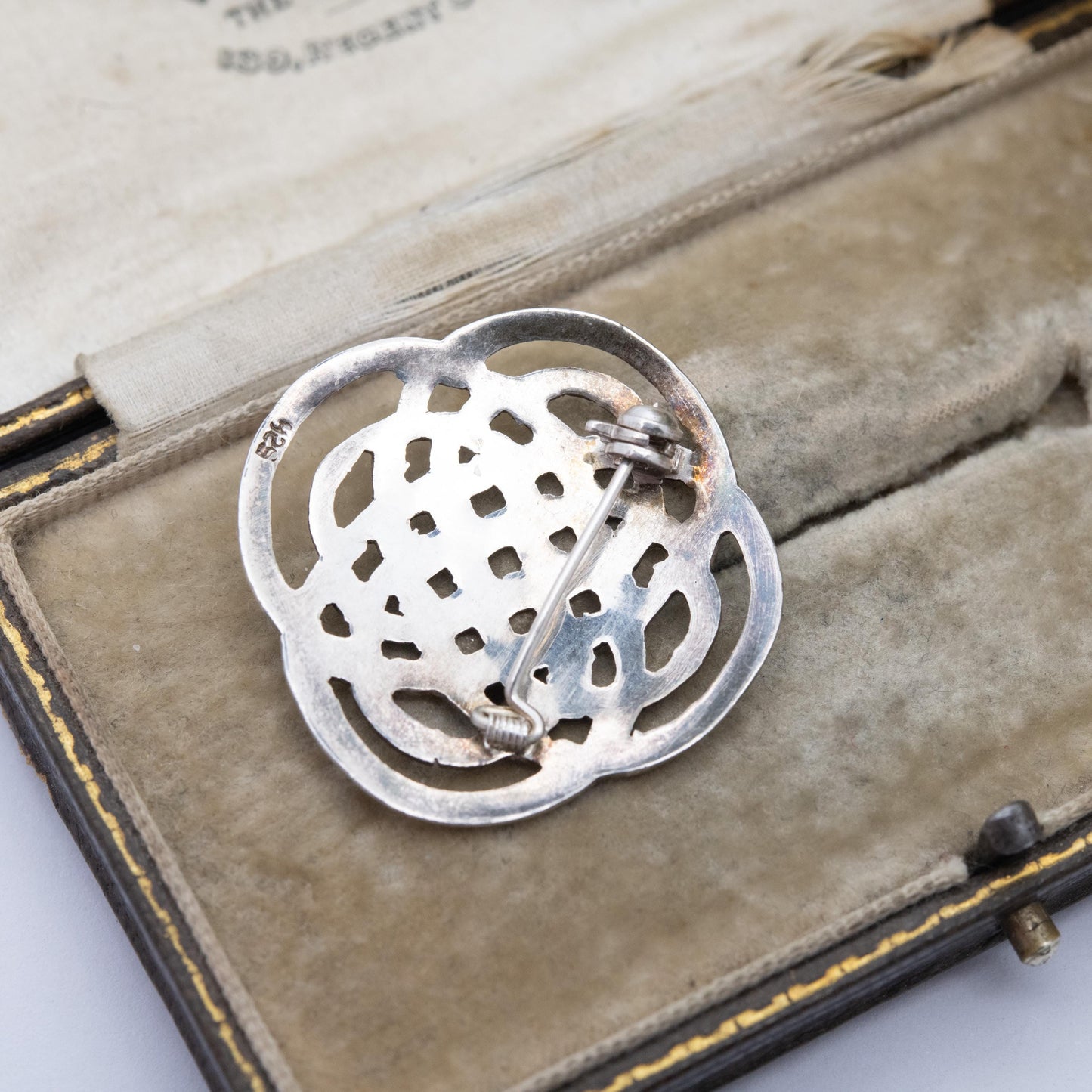 Sterling Silver Celtic Knot Brooch - Solid Silver Celtic Jewellery | Knotted | Unisex Gift