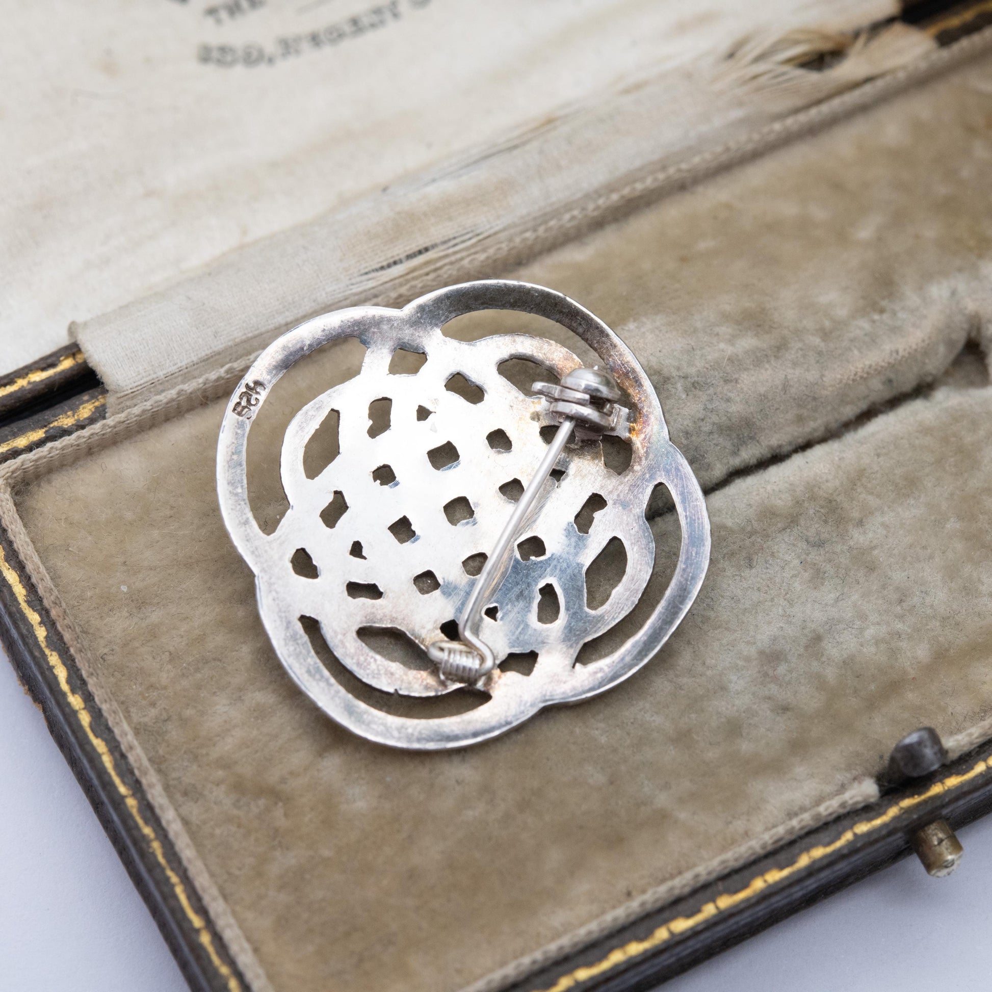 Sterling Silver Celtic Knot Brooch - Solid Silver Celtic Jewellery | Knotted | Unisex Gift