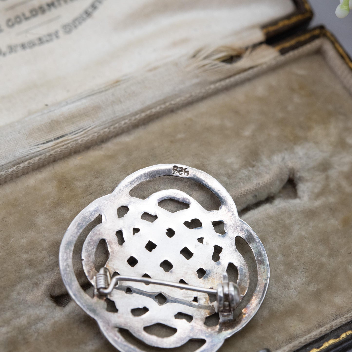 Sterling Silver Celtic Knot Brooch - Solid Silver Celtic Jewellery | Knotted | Unisex Gift