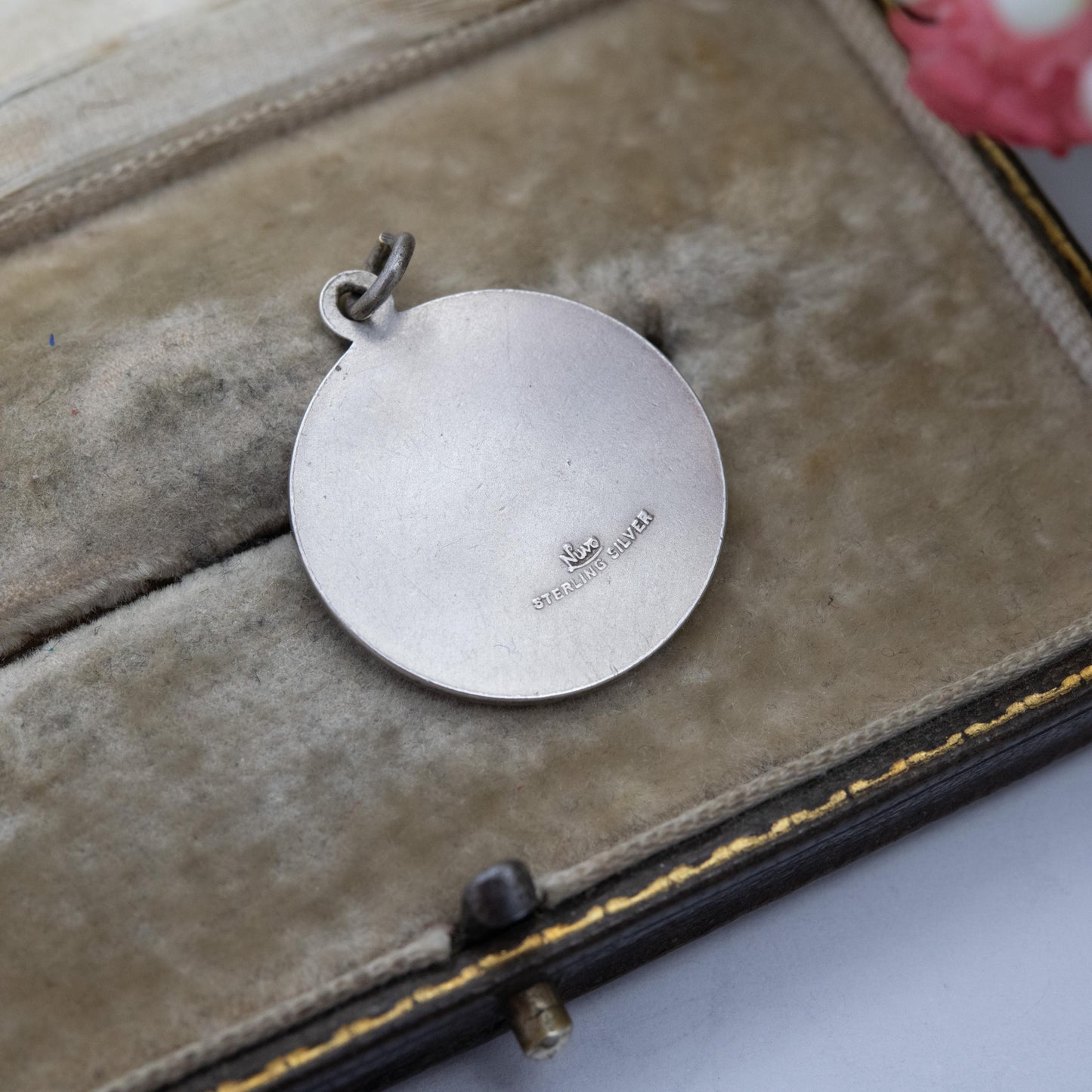 Vintage Nuvo Sterling Silver St. Christopher Charm Pendant - Patron Saint of Travellers