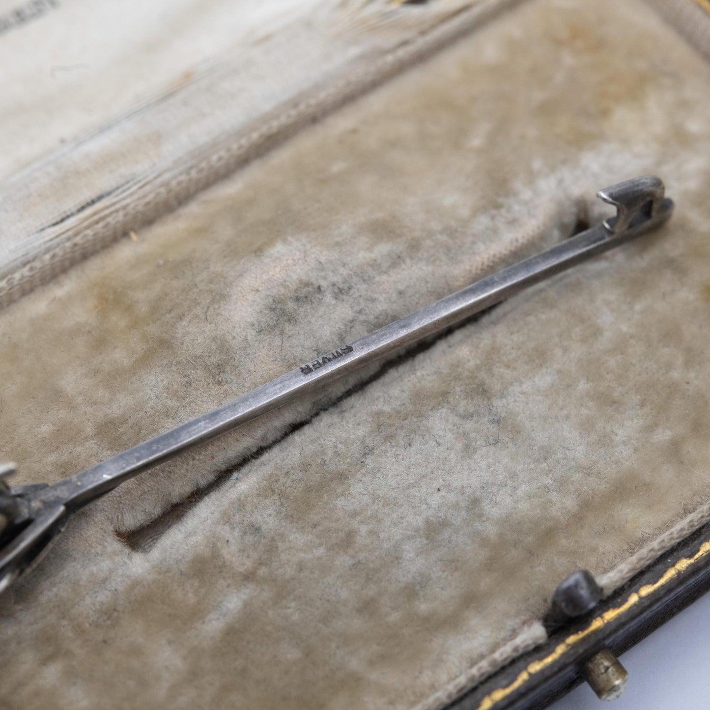 Antique Edwardian Sterling Silver Flower Pin c. 1900s