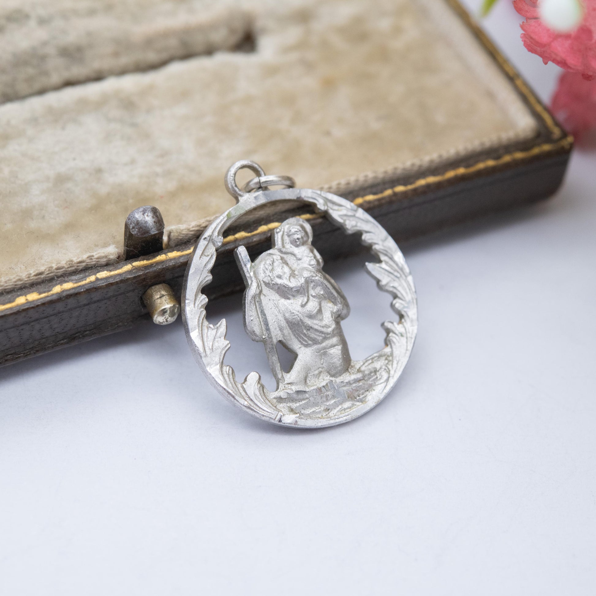 Vintage Charles Horner Sterling Silver St. Christopher Pendant - Openwork 3D Design | Saint of Travelling