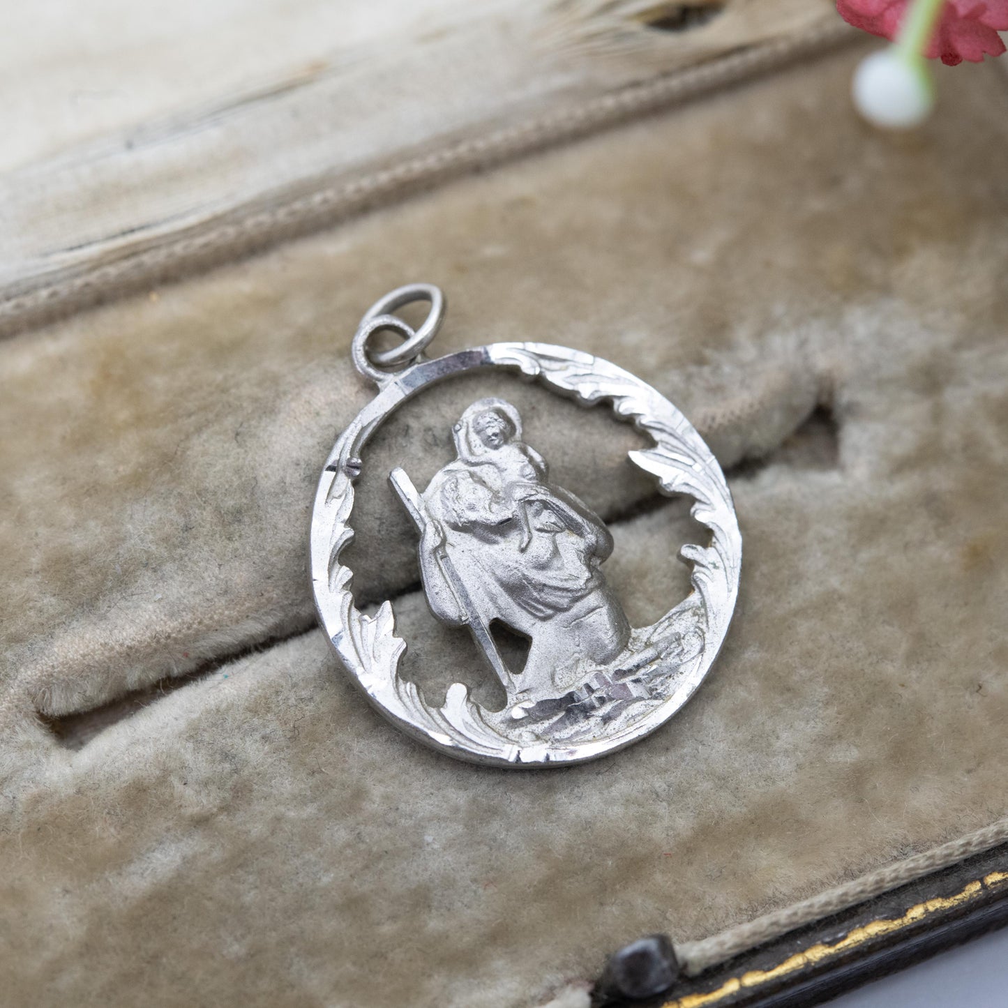 Vintage Charles Horner Sterling Silver St. Christopher Pendant - Openwork 3D Design | Saint of Travelling