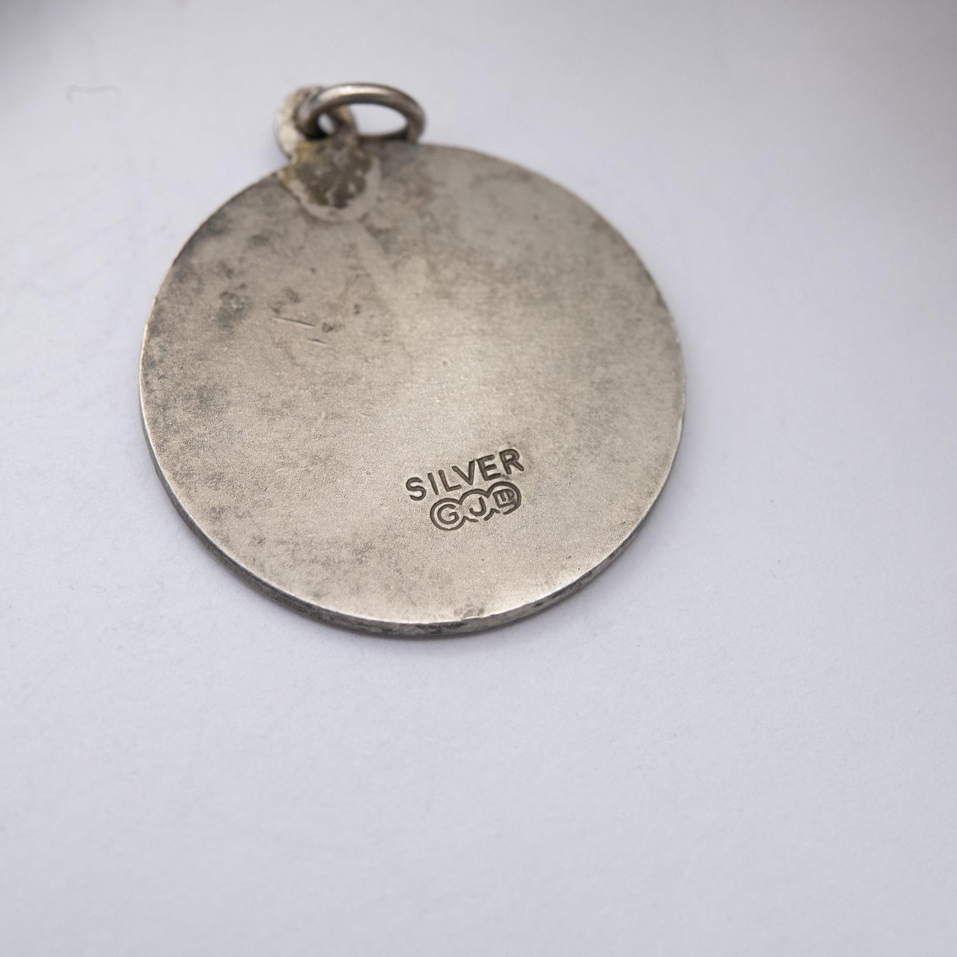 Vintage Georg Jensen Sterling Silver St. Christopher Pendant - Saint of Travelling