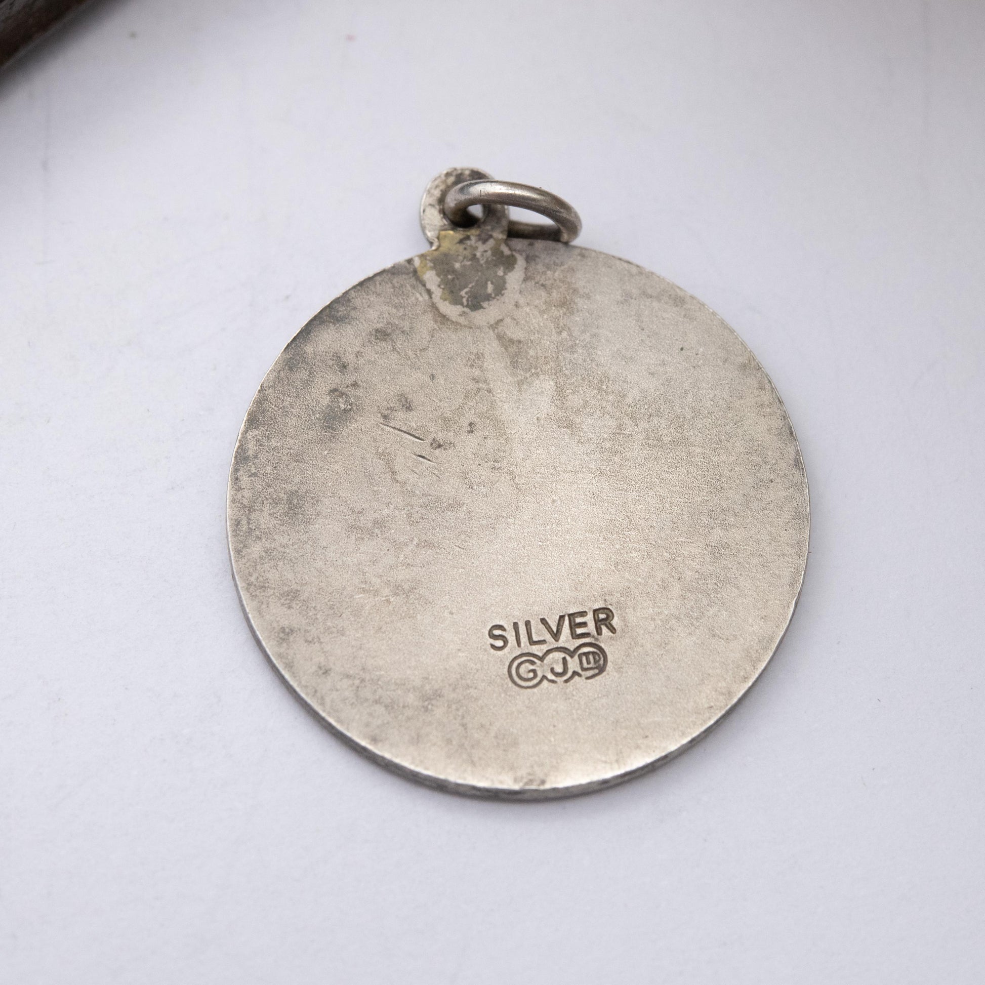 Vintage Georg Jensen Sterling Silver St. Christopher Pendant - Saint of Travelling