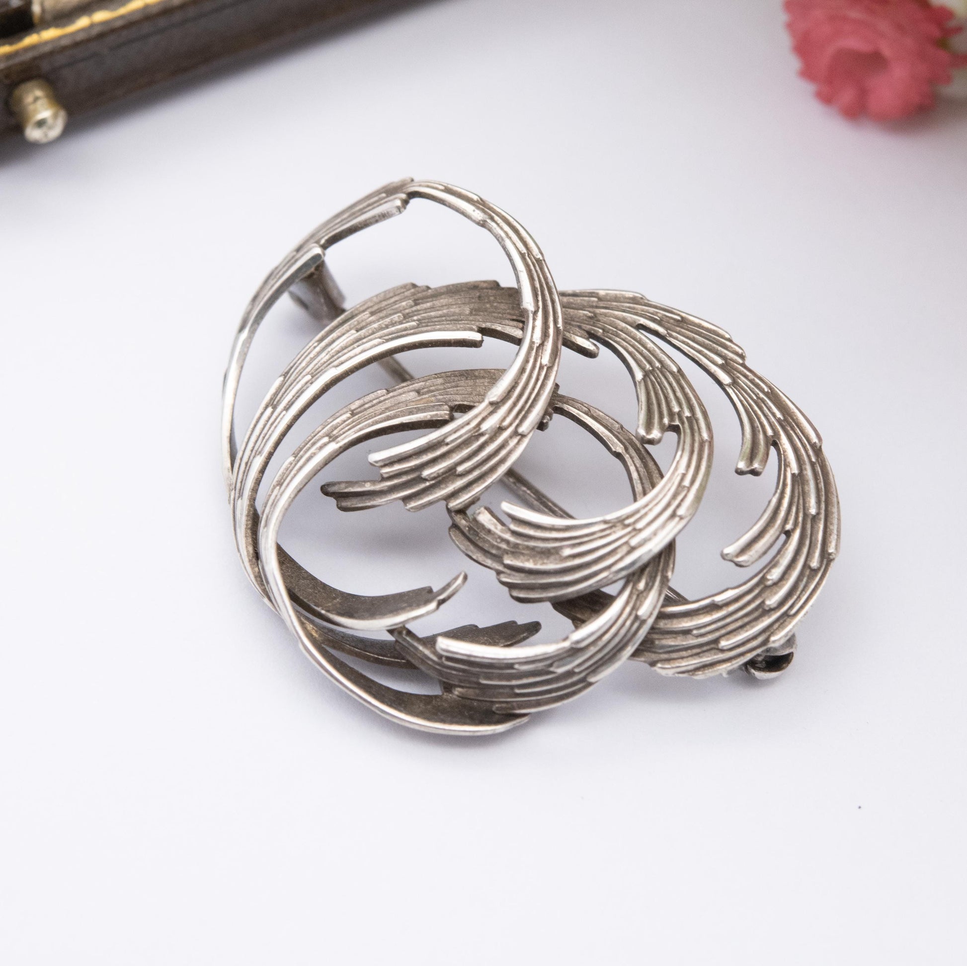 Vintage Andreas Daub Sterling Silver Brooch - Modernist Silver Jewellery | German Designer