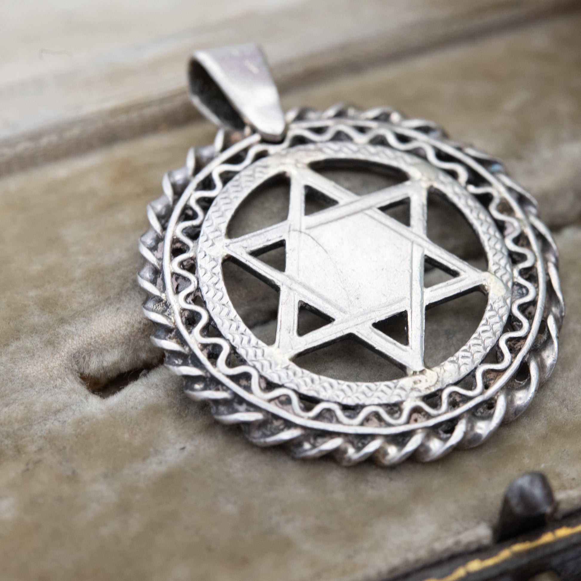 Vintage Sterling Silver Star of David Pendant - Large Openwork Star | Jewish Symbol | Judaism Religious Jewellery