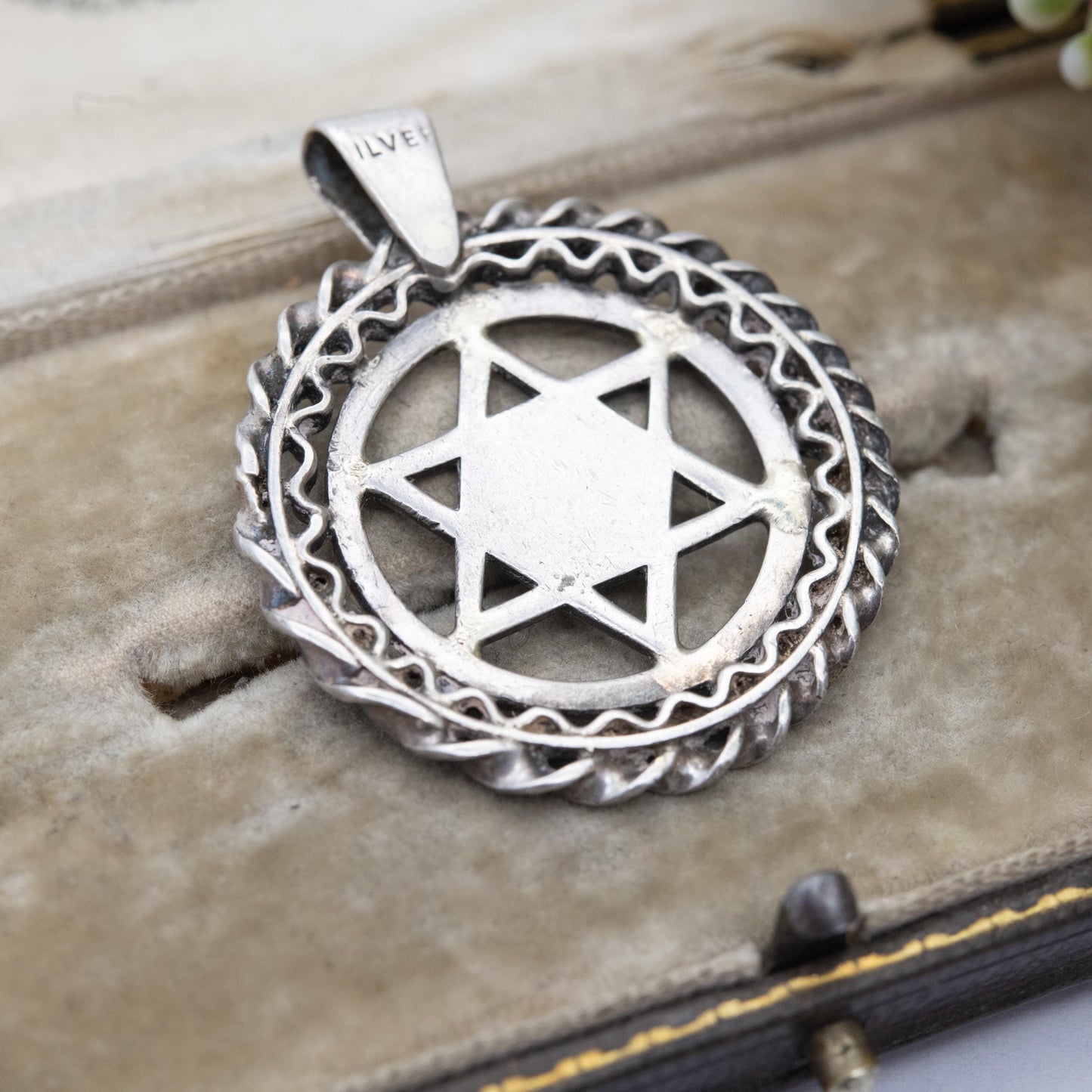 Vintage Sterling Silver Star of David Pendant - Large Openwork Star | Jewish Symbol | Judaism Religious Jewellery