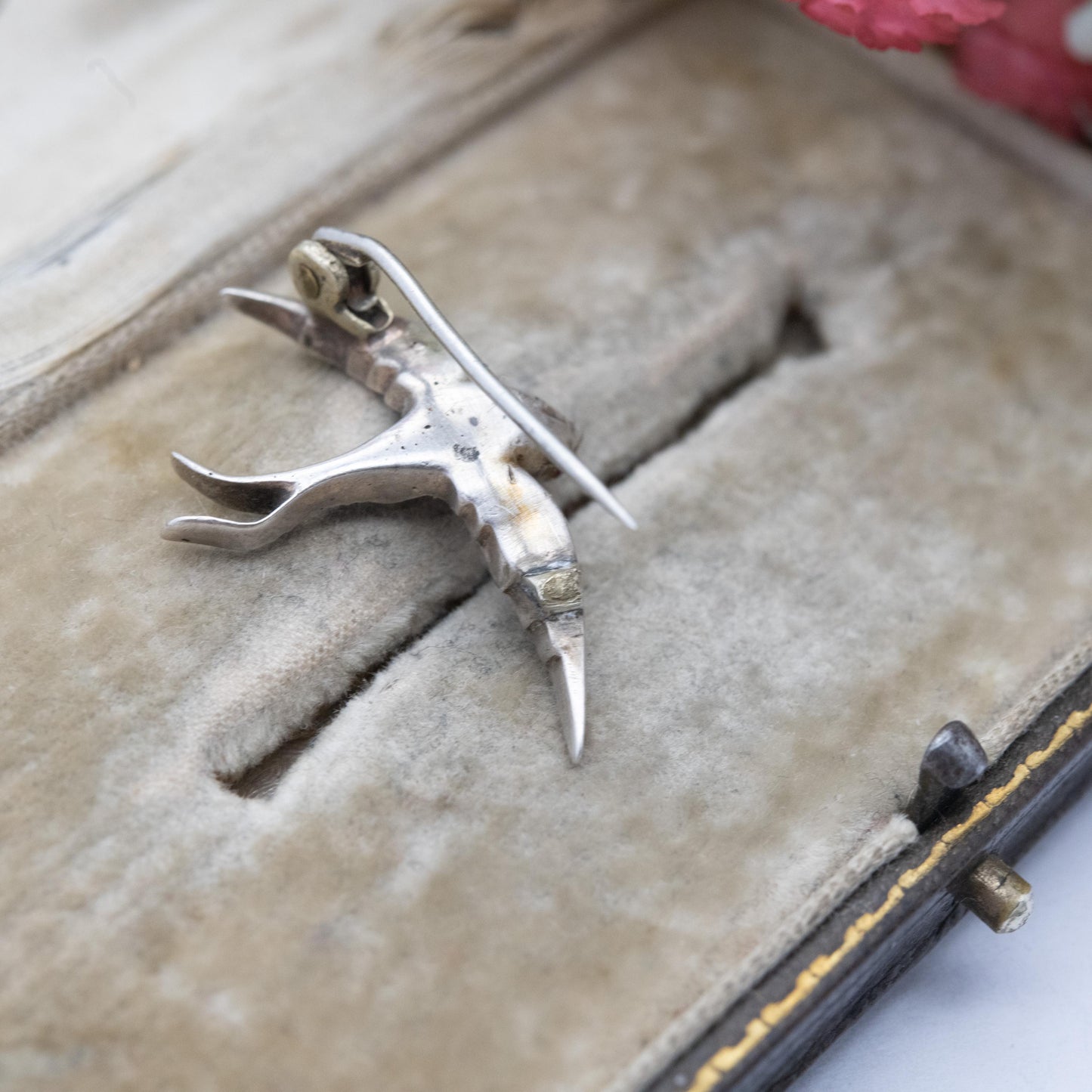 Antique Victorian Silver and Paste Swallow Brooch For RESTORATION