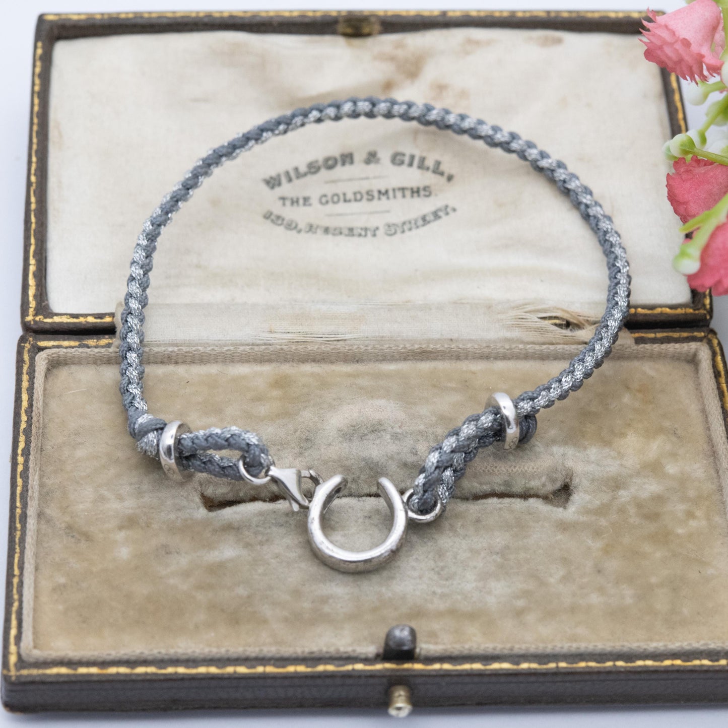 Links of London Sterling Silver Horse Shoe Cord Bracelet