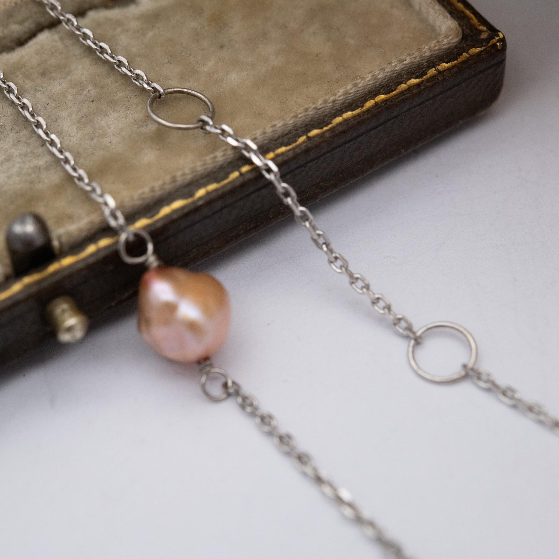 Honora Sterling Silver Cultured Pearl Necklace - Pink Pearls | Pretty Silver Jewellery Gift for Her