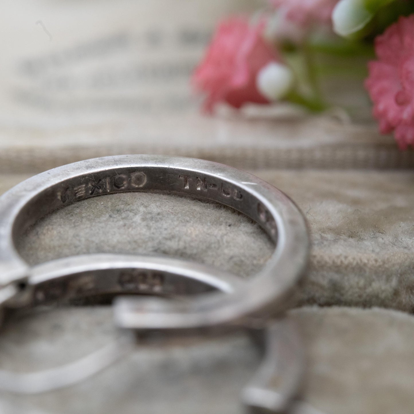 Vintage Mexican Sterling Silver Hoop Earrings - Minimalist Design | Everyday Jewellery Gift for Her