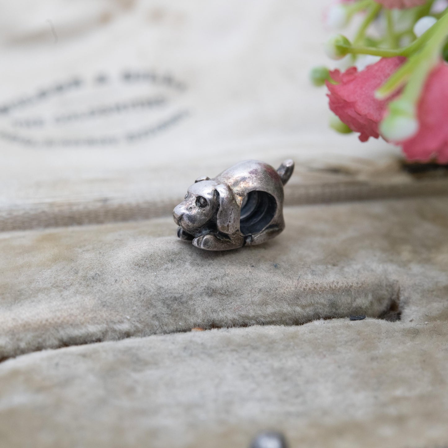 Chamilia Sterling Silver Dog Charm Pendant - Designer Gift for Charm Bracelet