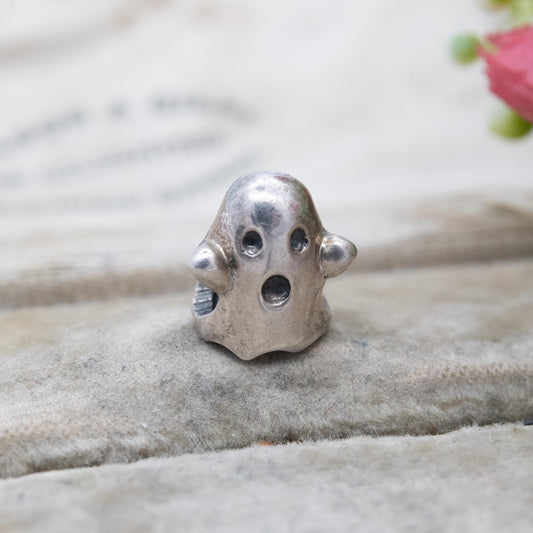 Chamilia Sterling Silver Ghost Charm Pendant - Halloween Gift for Charm Bracelet