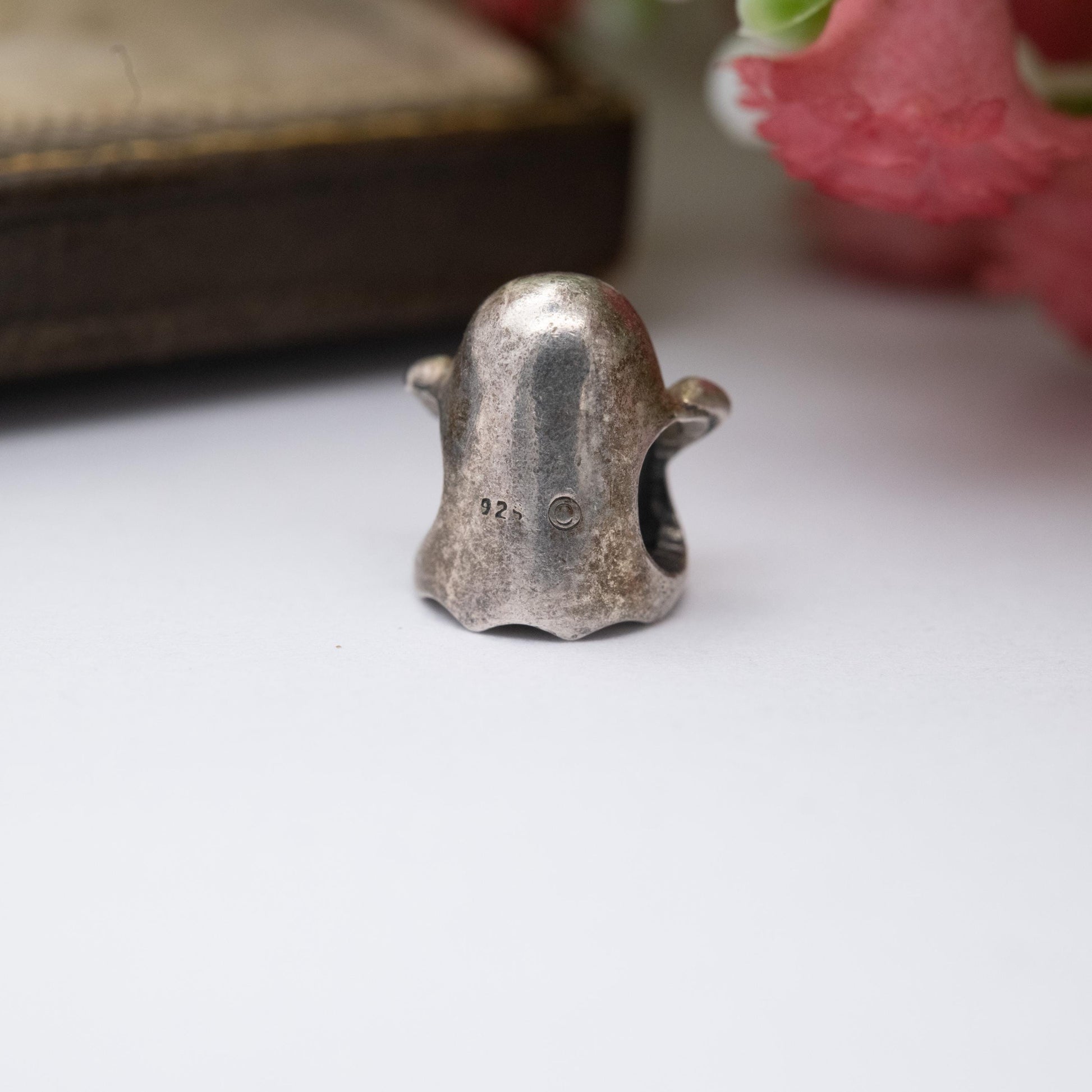 Chamilia Sterling Silver Ghost Charm Pendant - Halloween Gift for Charm Bracelet
