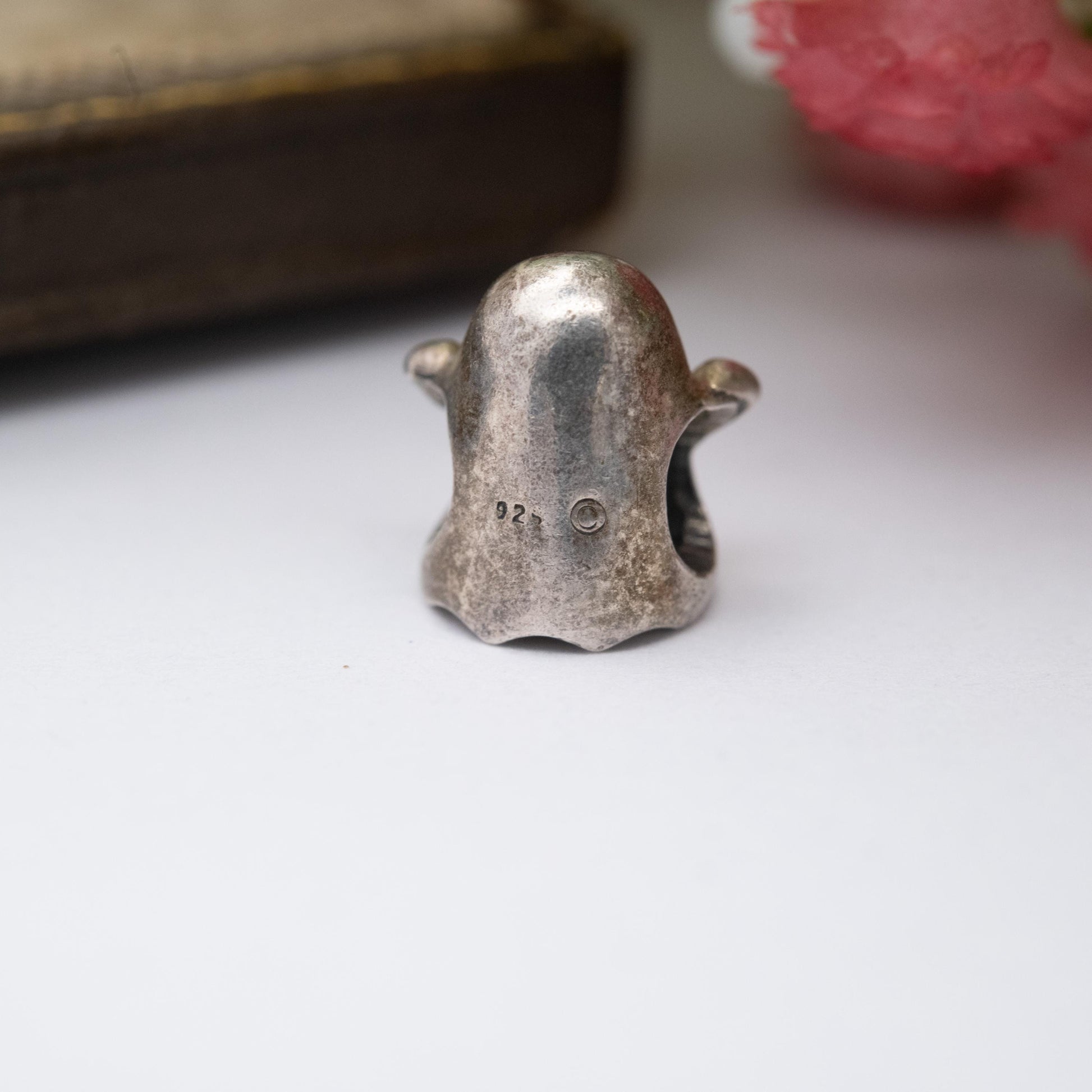Chamilia Sterling Silver Ghost Charm Pendant - Halloween Gift for Charm Bracelet