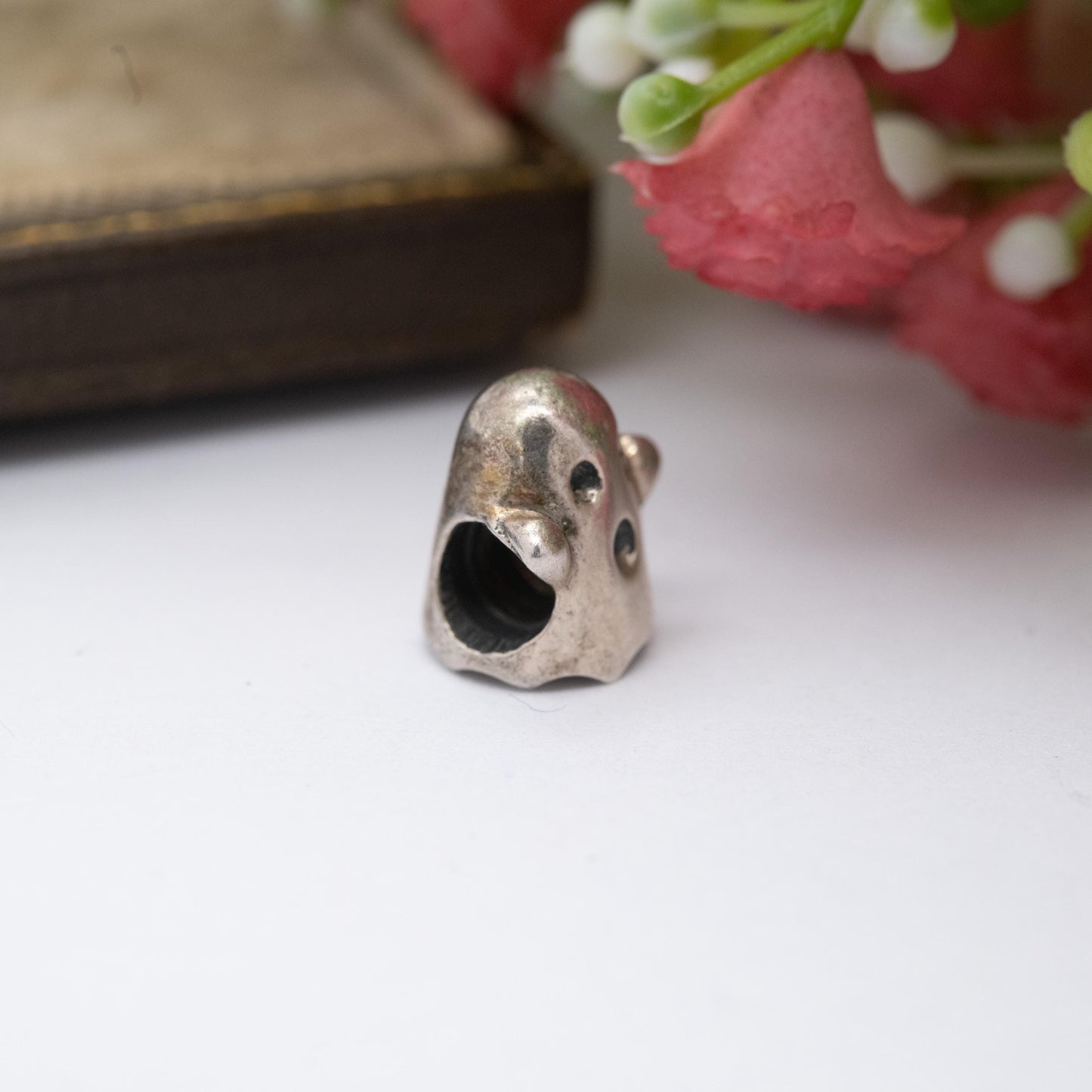 Chamilia Sterling Silver Ghost Charm Pendant - Halloween Gift for Charm Bracelet