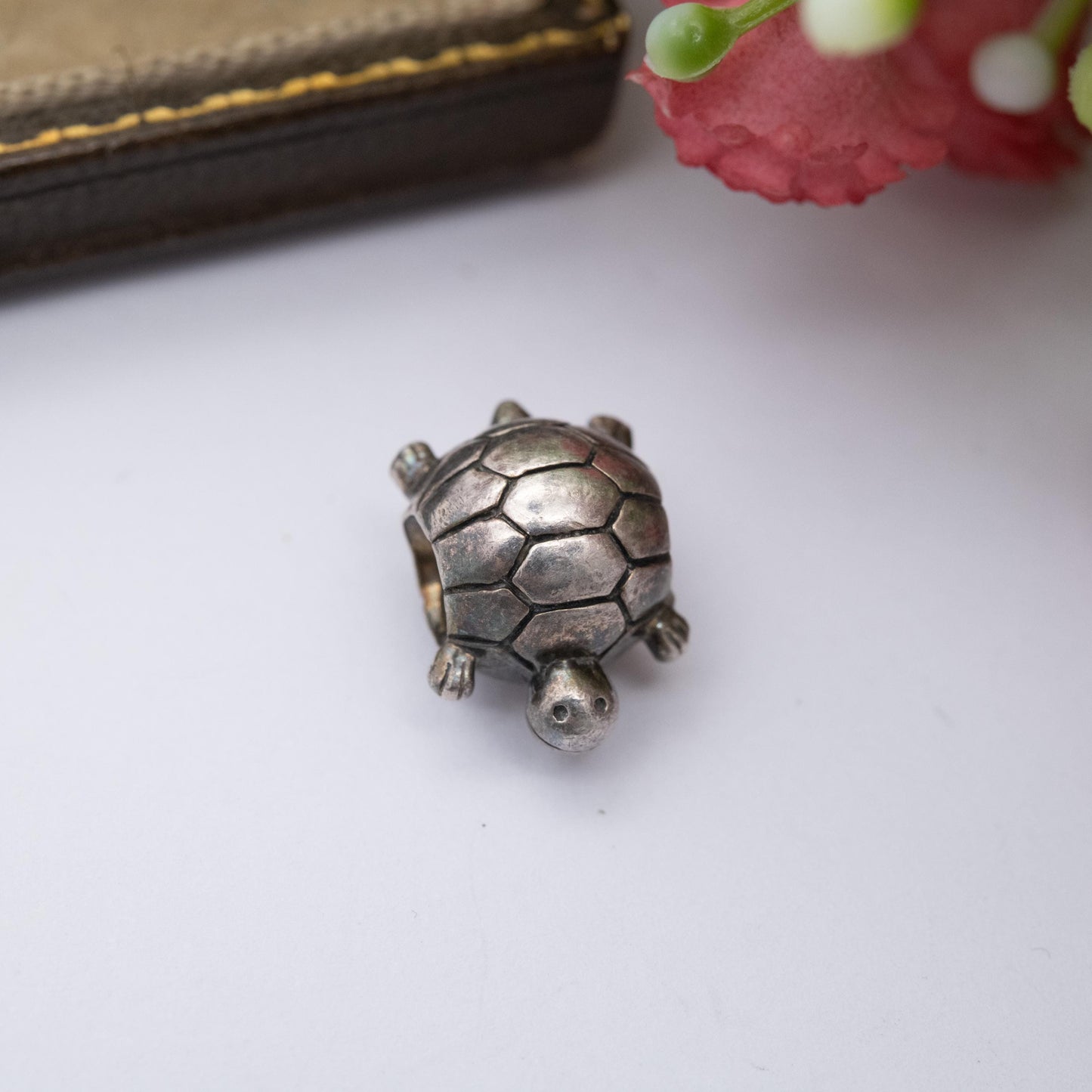 Chamilia Sterling Silver Tortoise Charm Pendant - Designer Gift for Charm Bracelet