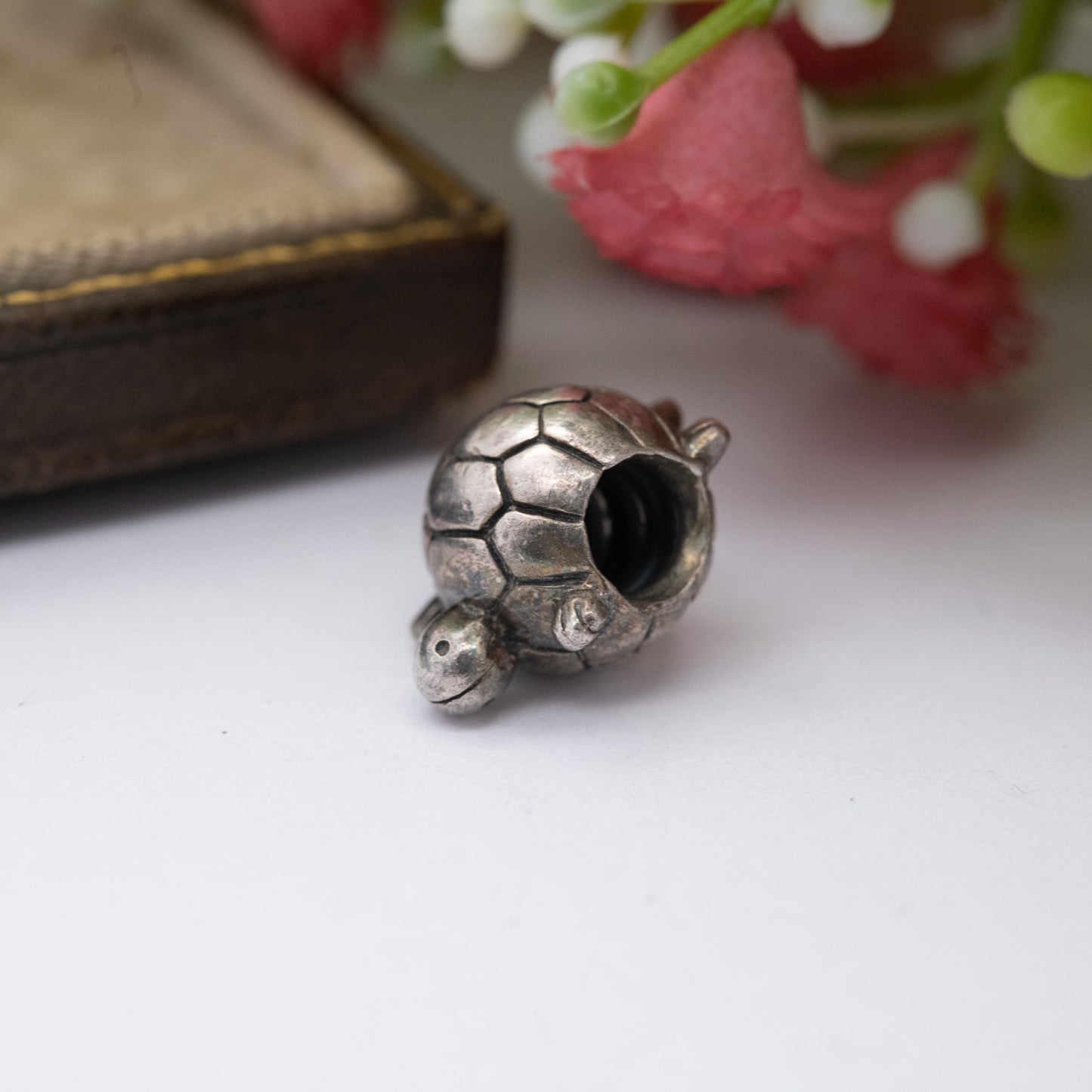 Chamilia Sterling Silver Tortoise Charm Pendant - Designer Gift for Charm Bracelet