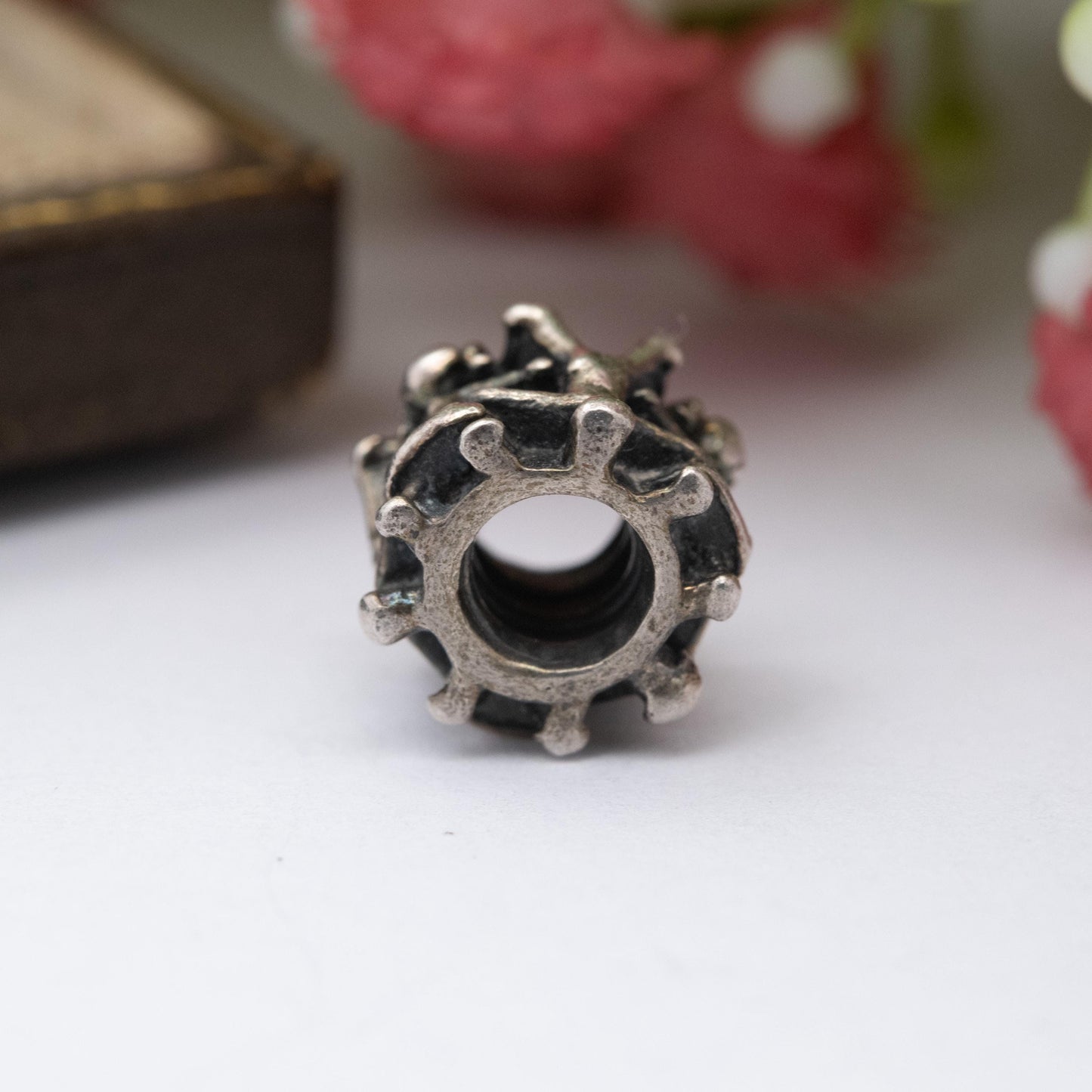 Sterling Silver Boy and Girl Bead Charm Pendant - Designer Gift for Charm Bracelet