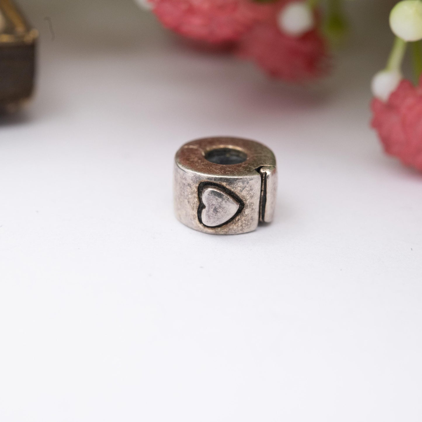 Chamilia Sterling Silver Love Heart Spacer Charm - Romantic Gift for Charm Bracelet