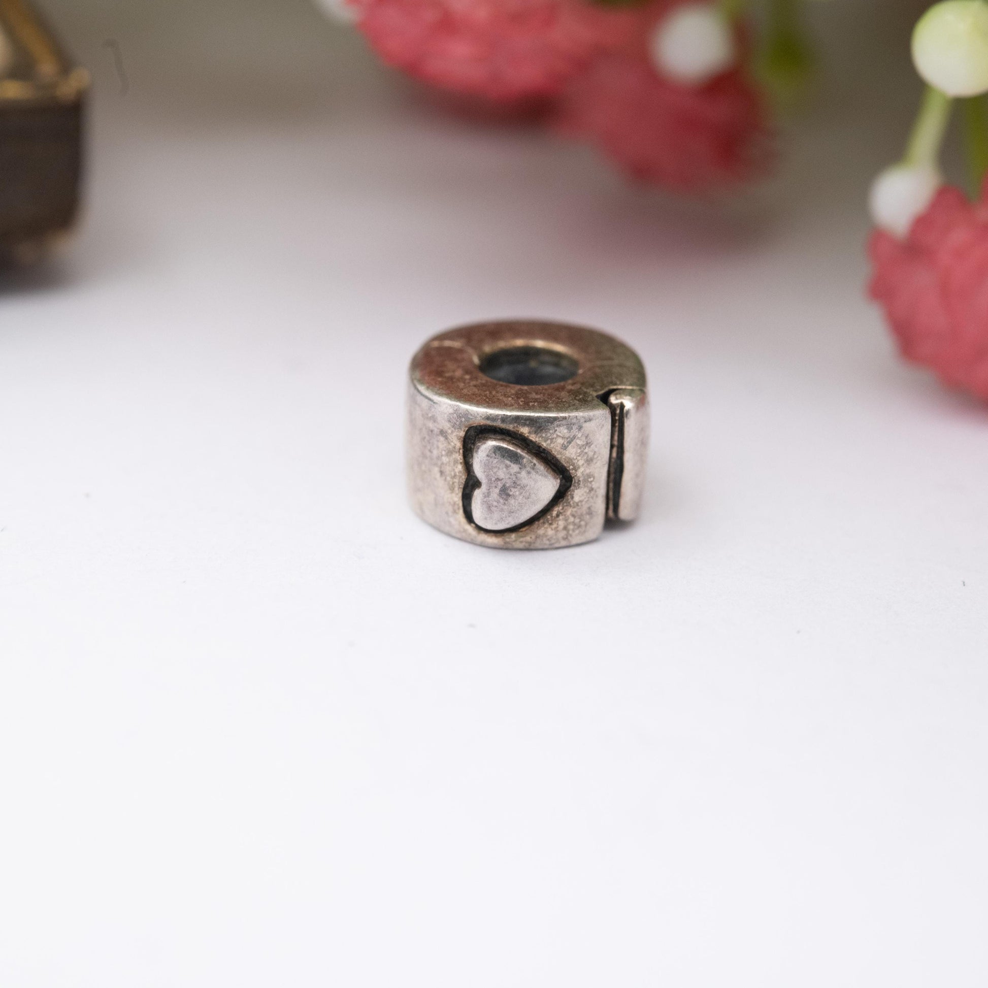 Chamilia Sterling Silver Love Heart Spacer Charm - Romantic Gift for Charm Bracelet