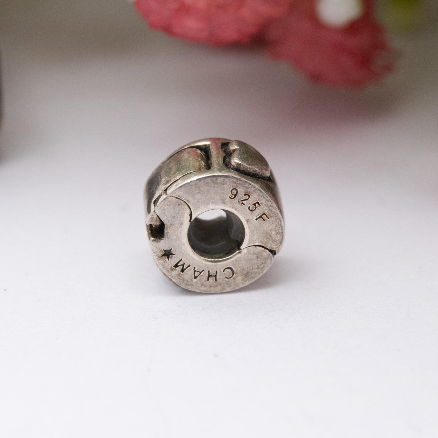 Chamilia Sterling Silver Love Heart Spacer Charm - Romantic Gift for Charm Bracelet