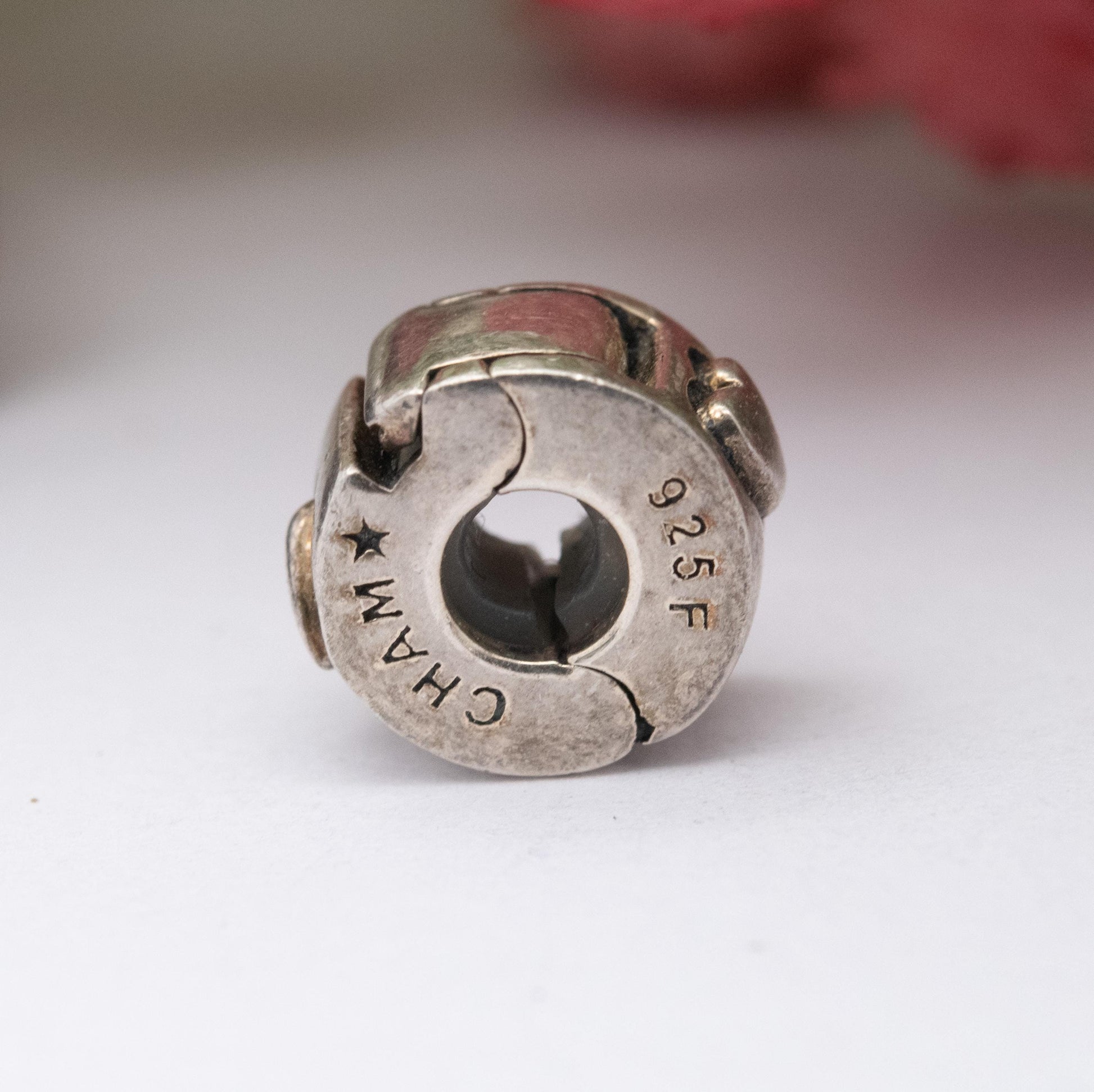 Chamilia Sterling Silver Love Heart Spacer Charm - Romantic Gift for Charm Bracelet