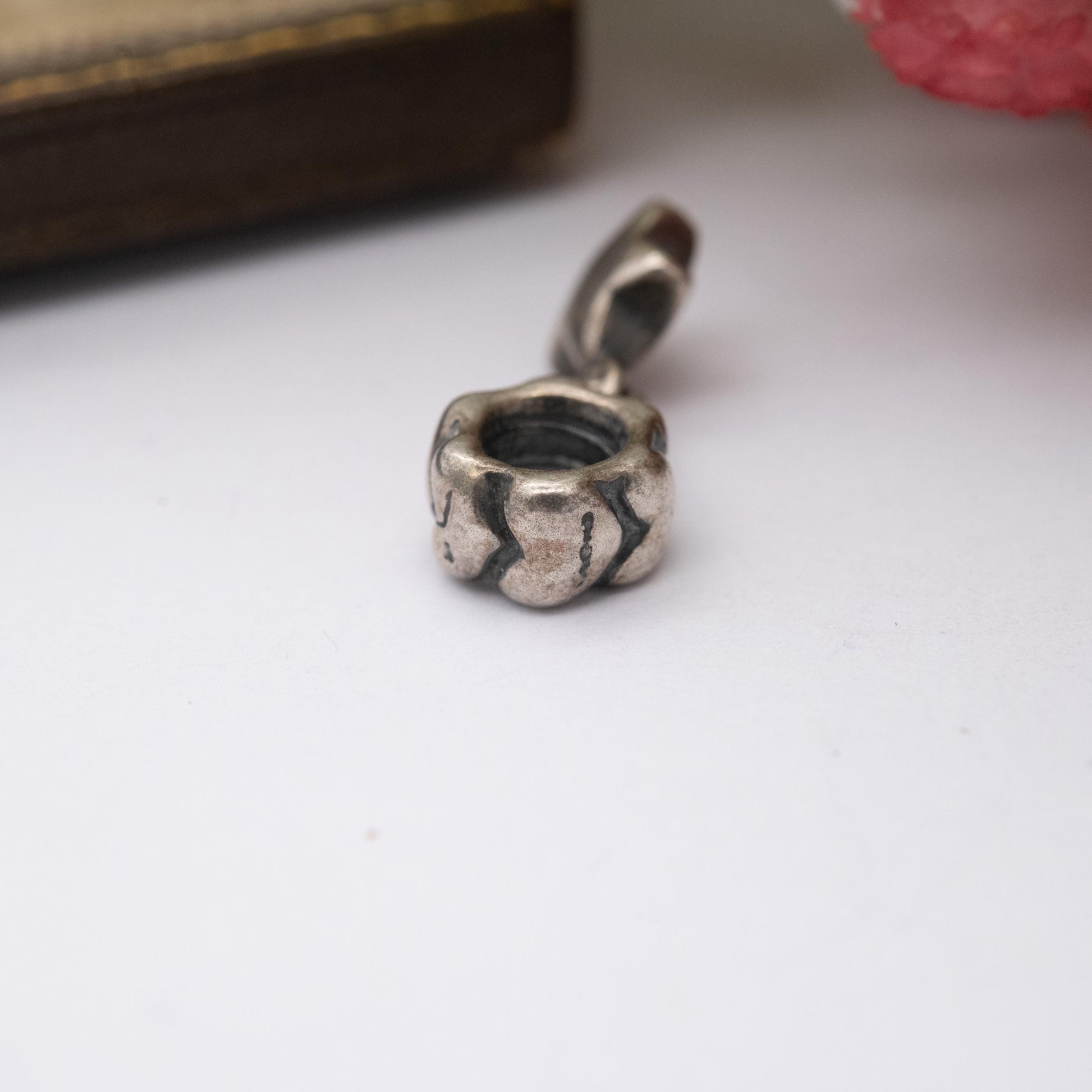Pandora Sterling Silver Star and Heart Charm Pendant - Designer Gift for Charm Bracelet