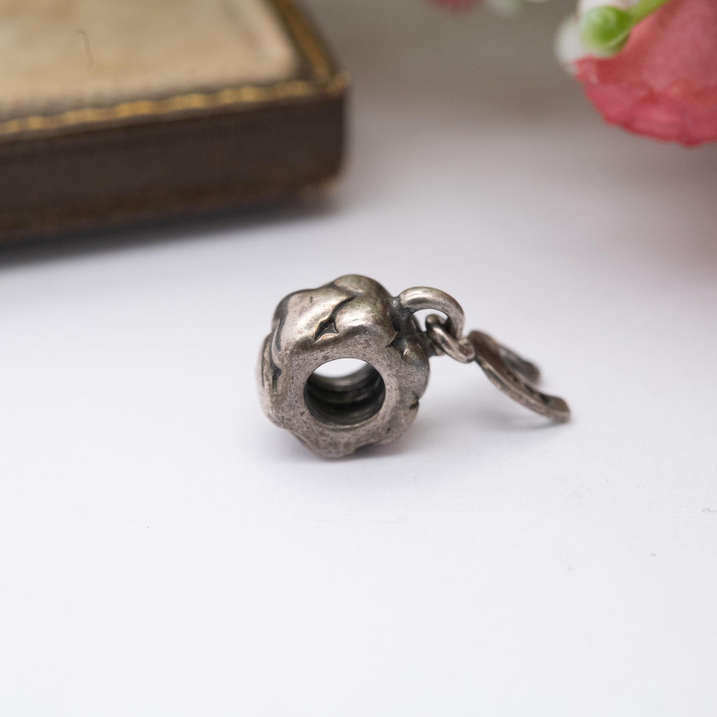 Sterling Silver Horse Shoe Love Heart Charm Pendant - Gift for Charm Bracelet