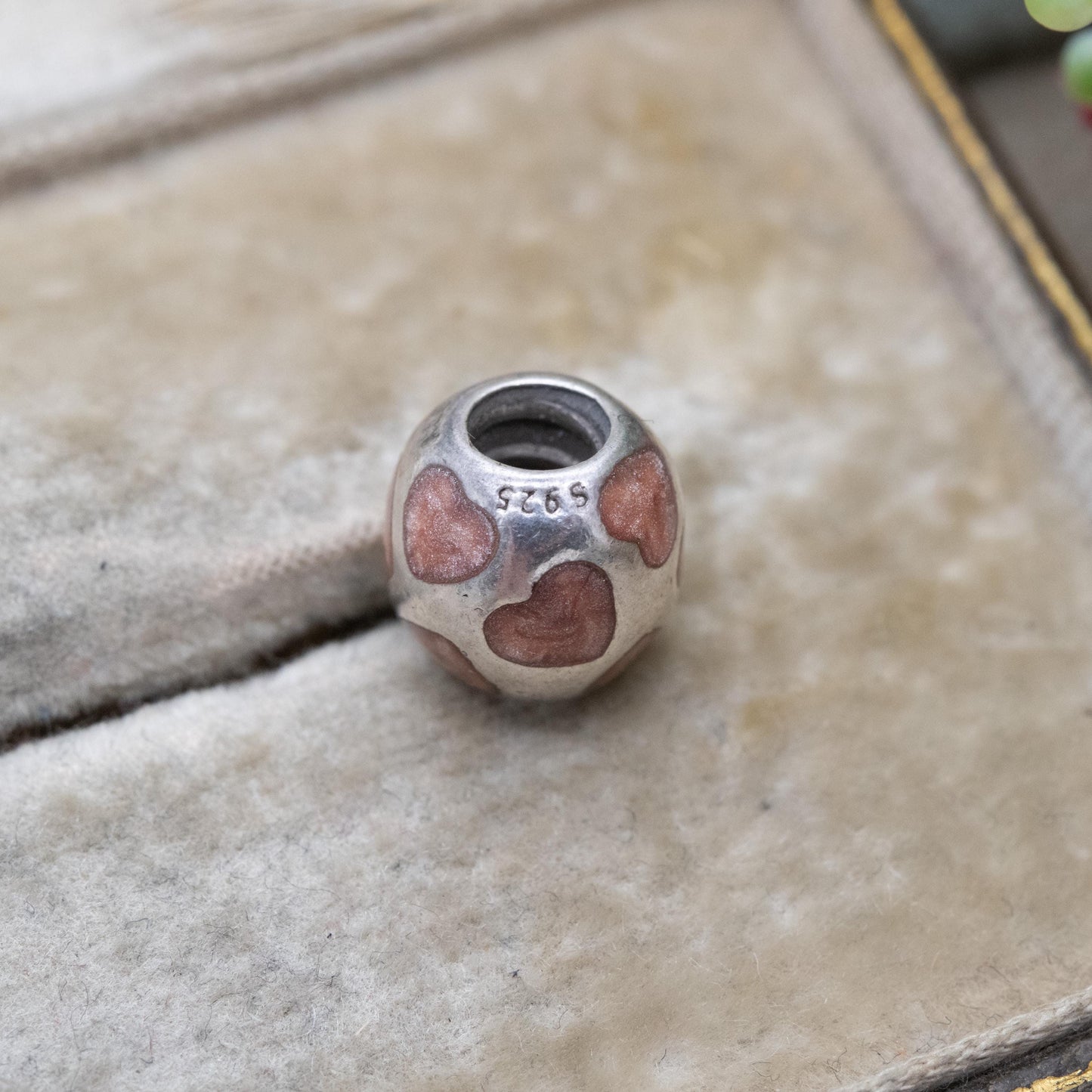 Pandora Sterling Silver Pink Iridescent Love Heart Charm Pendant - Designer Gift for Charm Bracelet