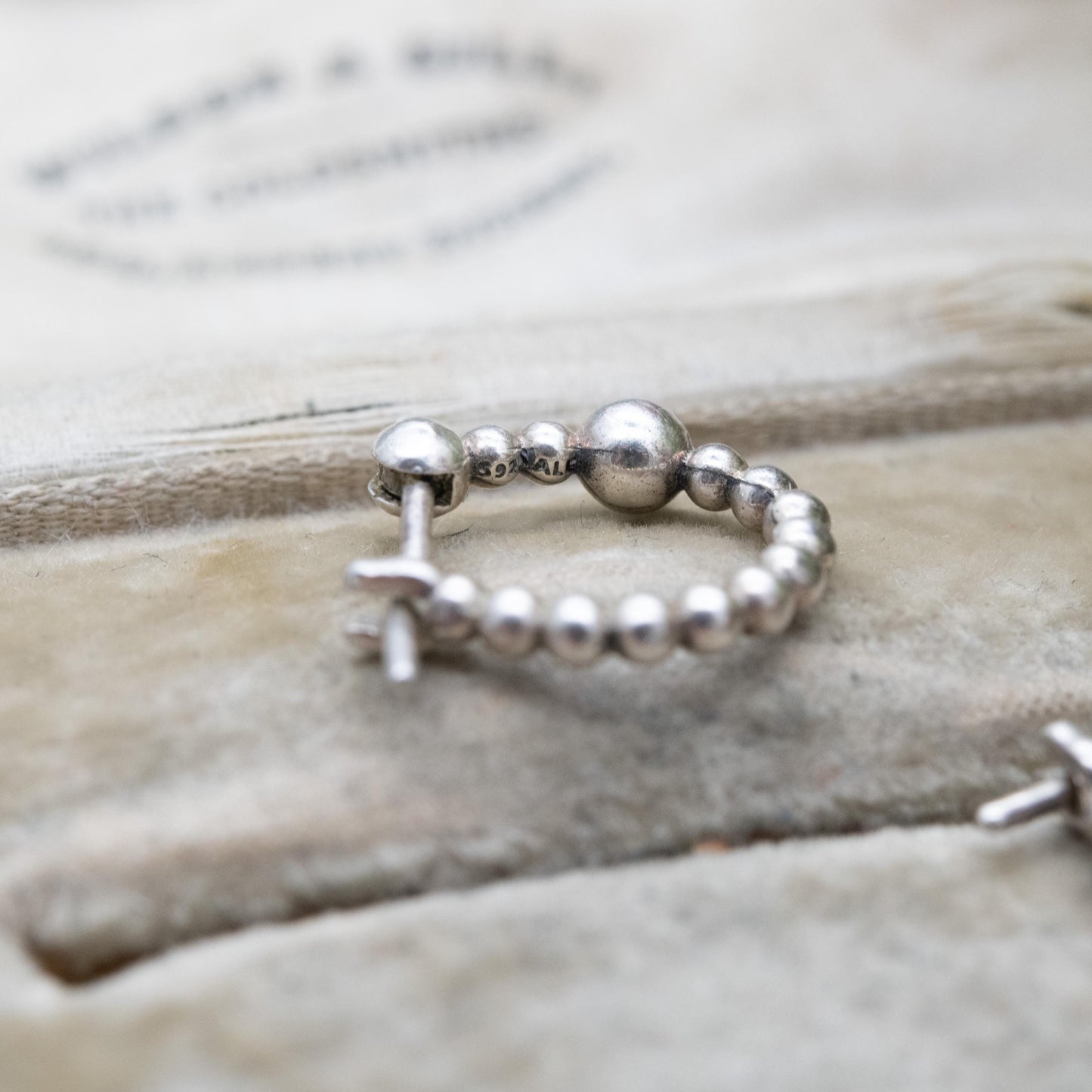 Pandora Sterling Silver Beaded Hoop Earrings - Everyday Designer Jewellery | Gift for Her