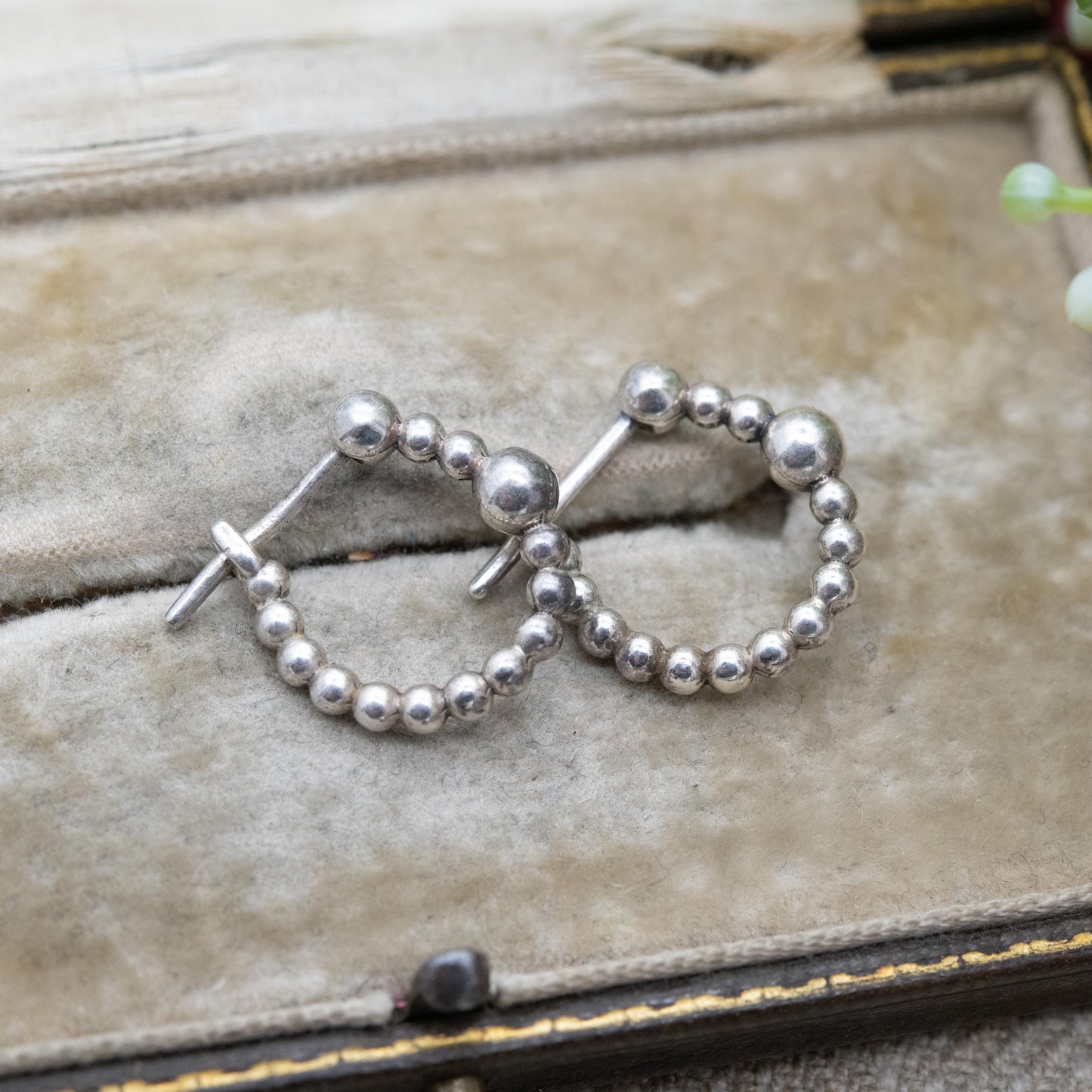 Pandora Sterling Silver Beaded Hoop Earrings - Everyday Designer Jewellery | Gift for Her