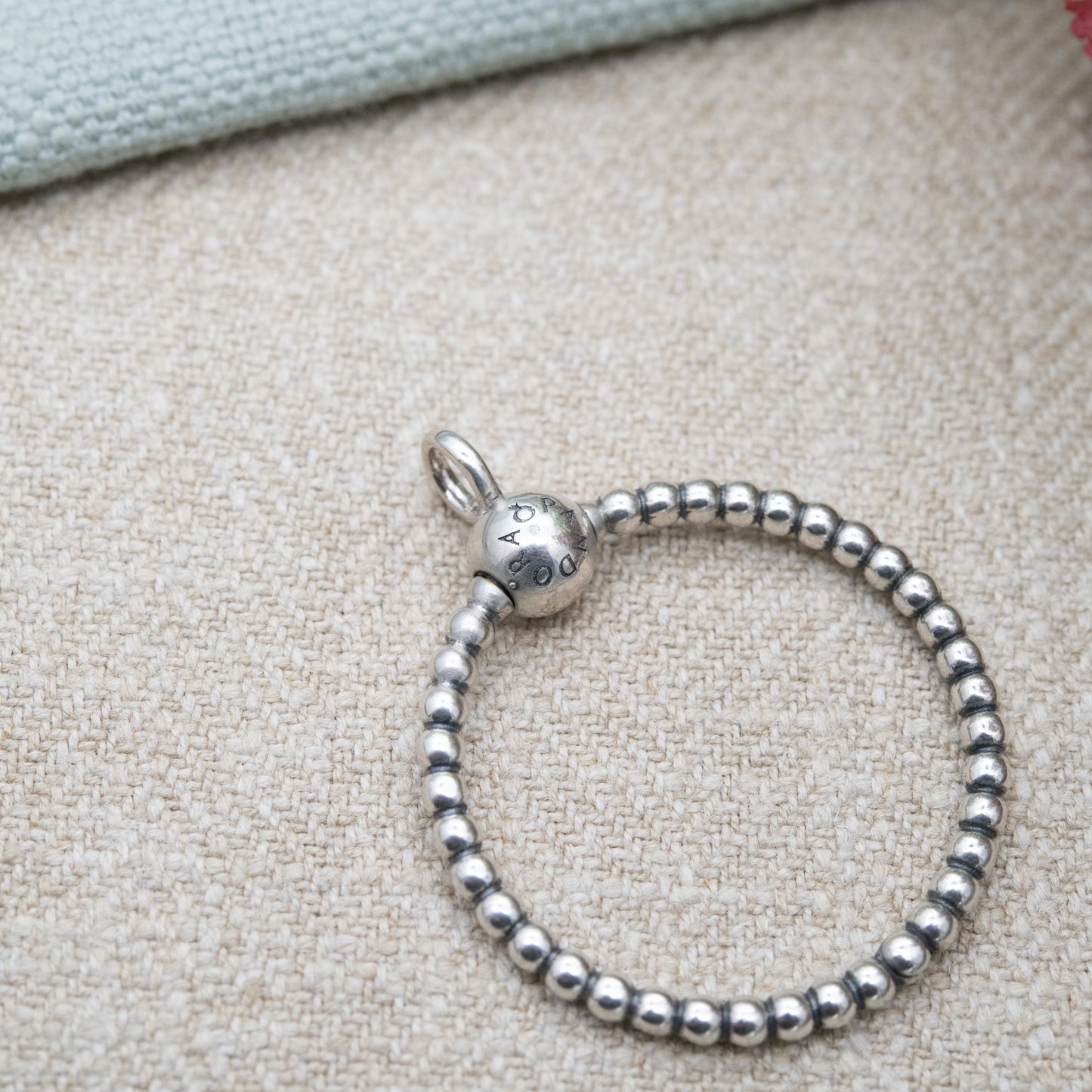 Pandora Sterling Silver Hoop Pendant Charm Carrier - Unisex Designer Gift for Necklace Chain