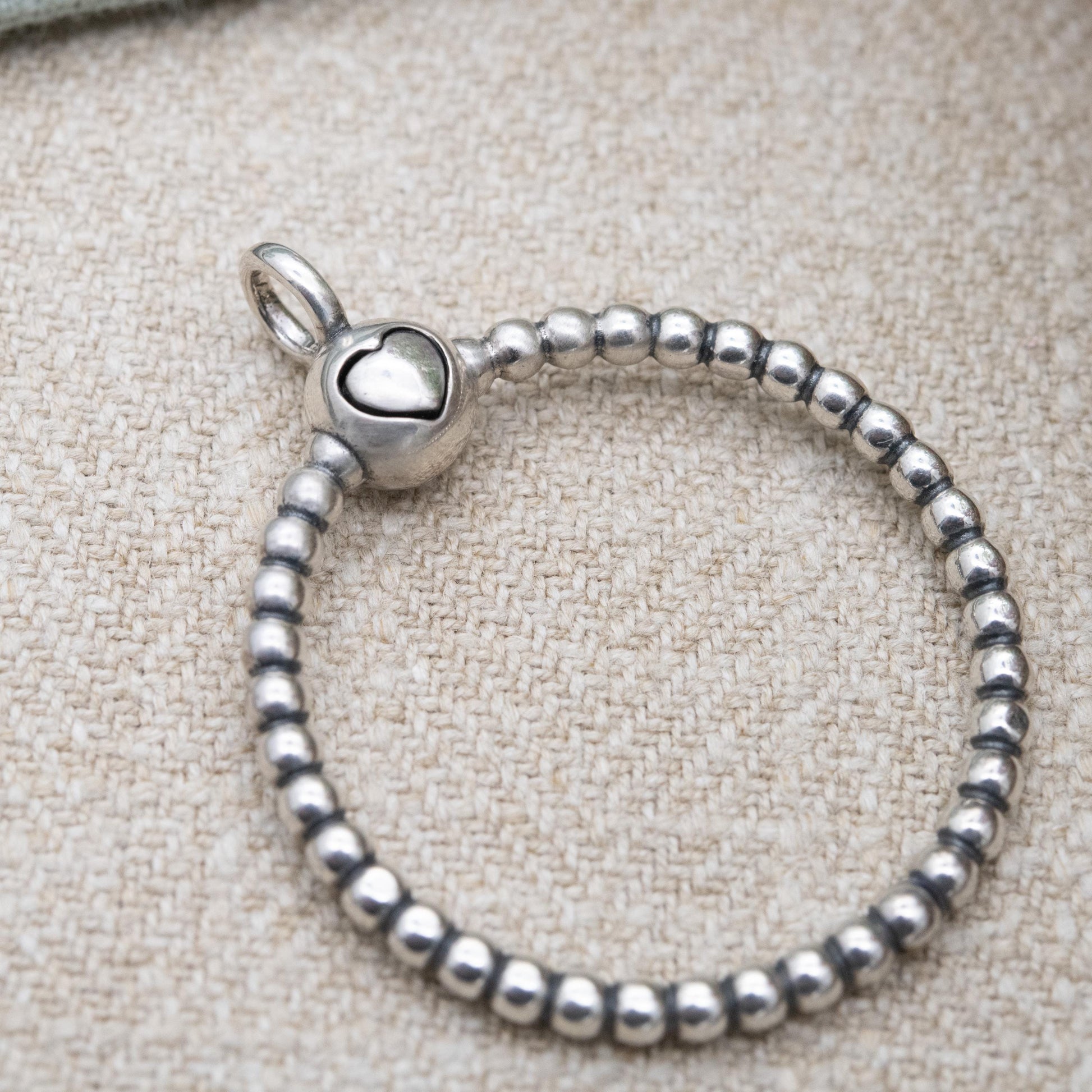 Pandora Sterling Silver Hoop Pendant Charm Carrier - Unisex Designer Gift for Necklace Chain