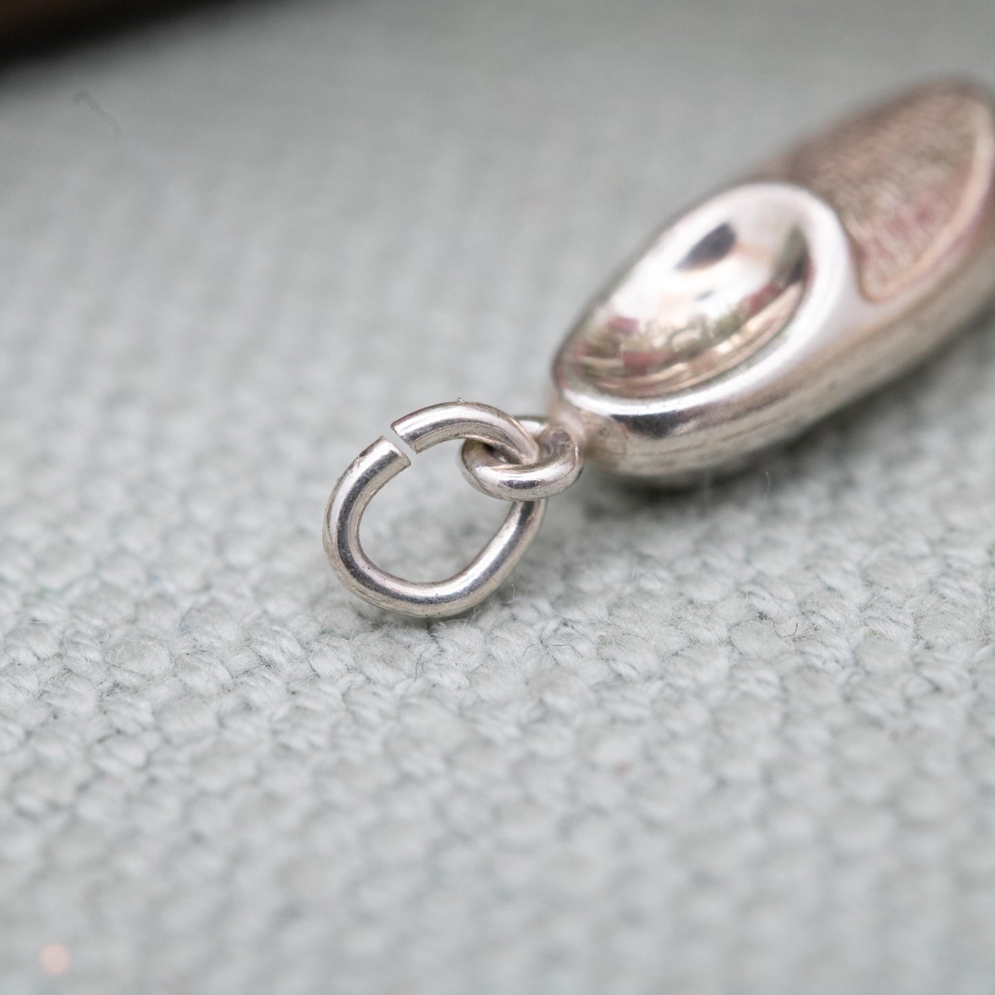 Vintage Silver Clog Charm Pendant - Netherlands Souvenir | Gift for Charm Bracelet