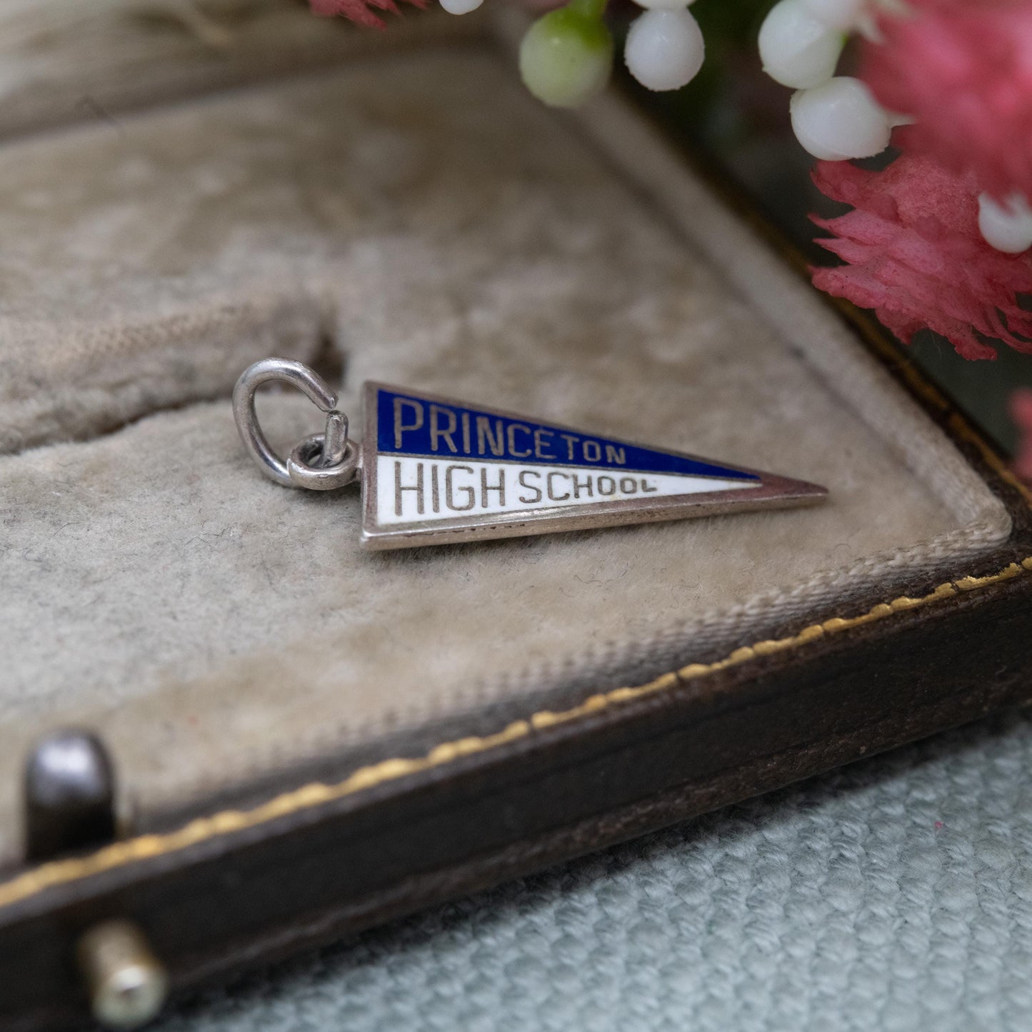 Vintage Danecraft Sterling Silver Princeton High School Charm Pendant - New Jersey Souvenir Gift for Charm Bracelet
