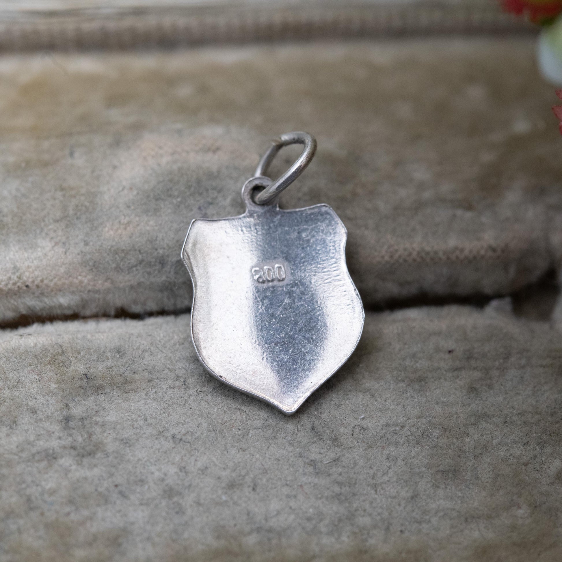 Vintage 800 Silver Enamel Tirol Charm Pendant - Austrian Alps Travel Souvenir Gift for Charm Bracelet