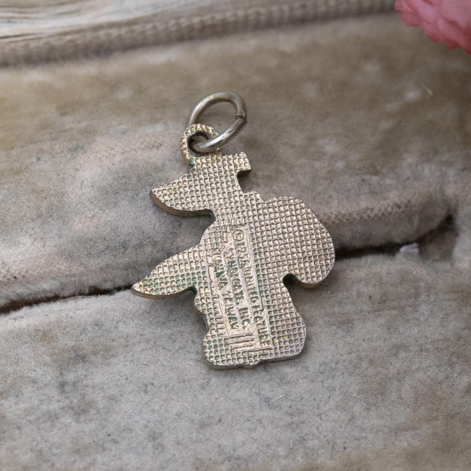 Vintage Enamel Snoopy and Woodstock Charm Pendant - Peanuts Comic Character | Gift for Charm Bracelet