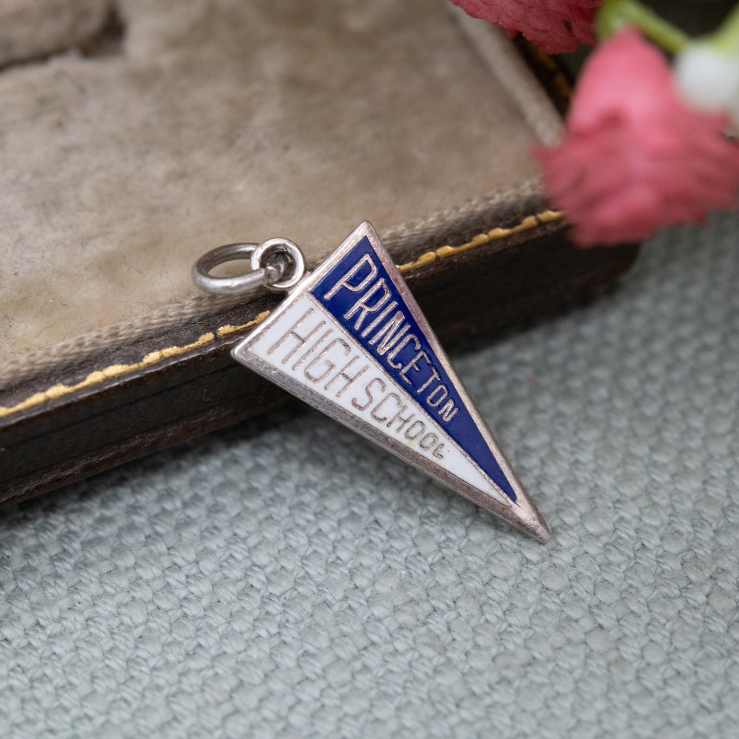 Vintage Danecraft Sterling Silver Princeton High School Charm Pendant - New Jersey Souvenir Gift for Charm Bracelet